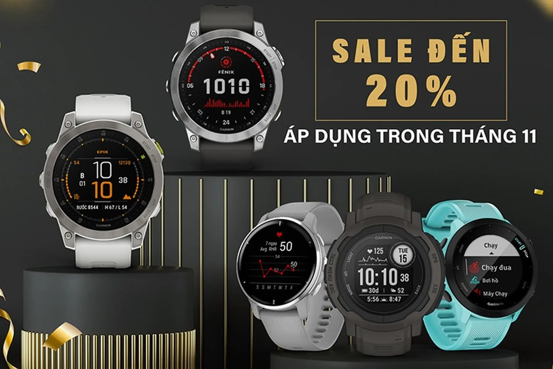 Garmin Fenix 7 series khuyến mãi đỉnh chóp tháng 11, giảm đến 20% khi mua tại FPT Shop