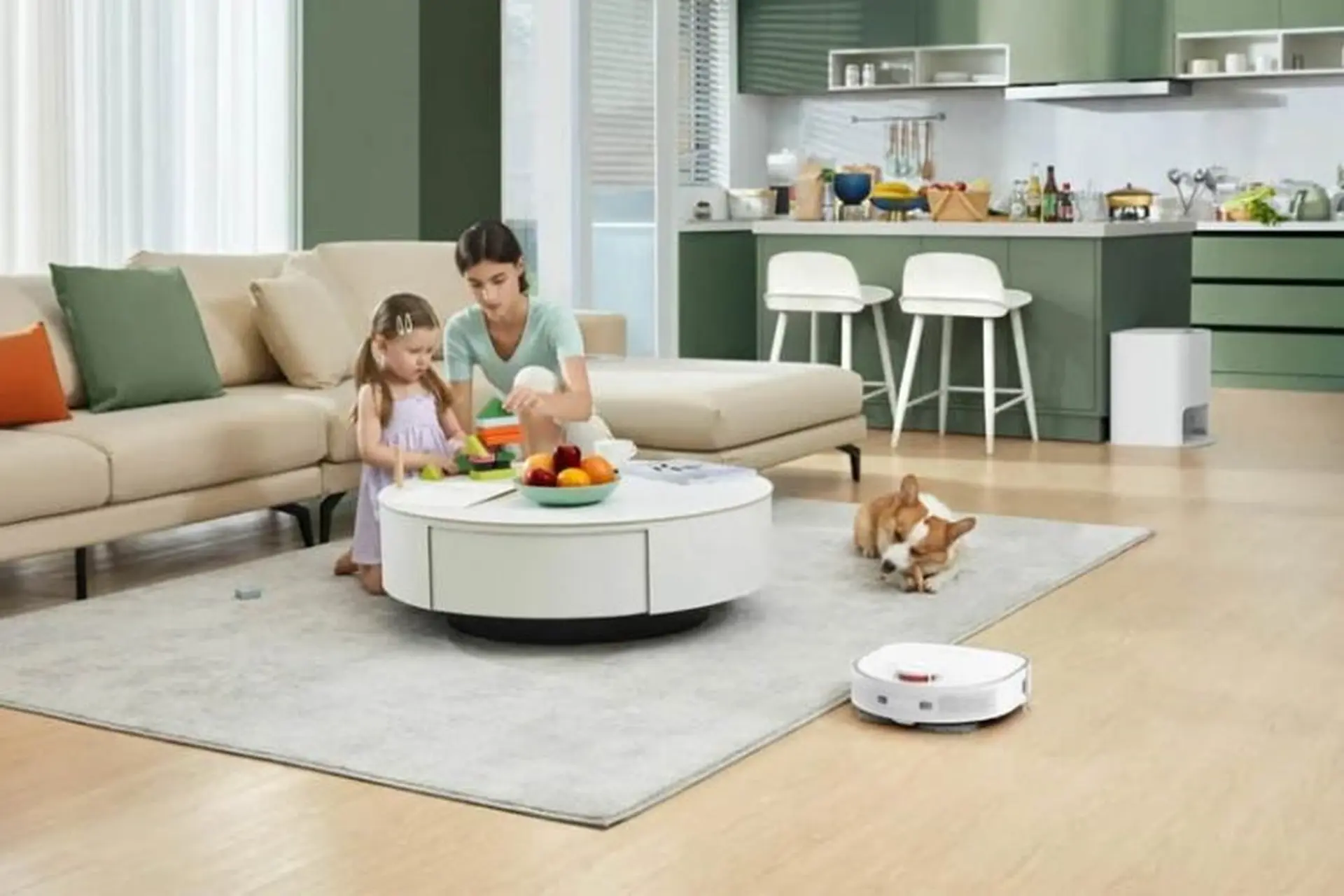 Nội trợ thông thái với robot hút bụi Xiaomi tự giặt giẻ