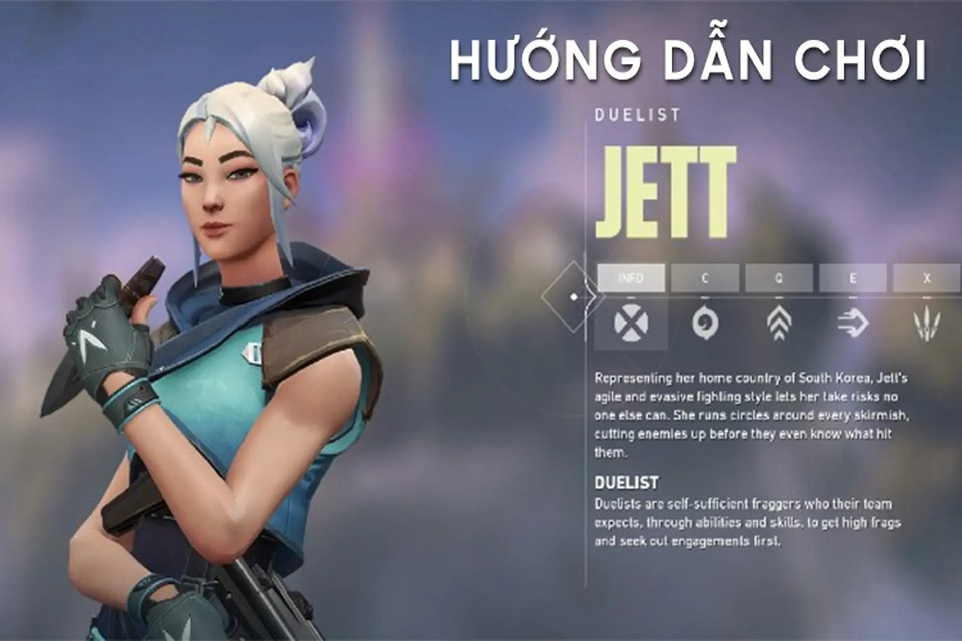 Hướng dẫn cách chơi Jett Valorant cho người mới