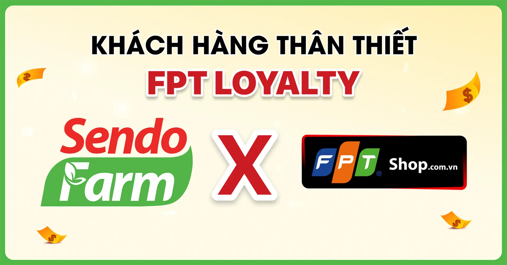 FPT Shop tặng phiếu đi chợ Sendo Farm trị giá 30.000 đồng cho khách hàng 
