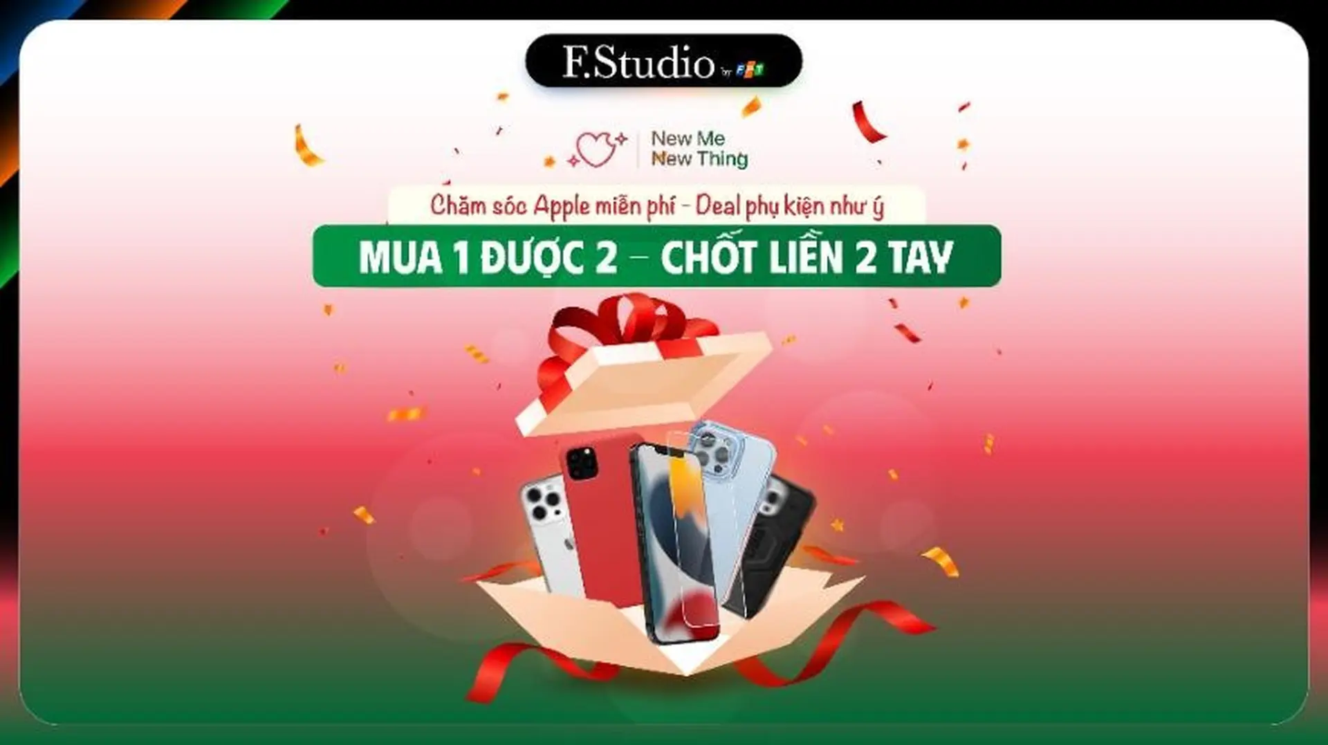 Chăm sóc Apple miễn phí lại thêm phụ kiện mua 1 được 2, chốt ngay 2 tay!