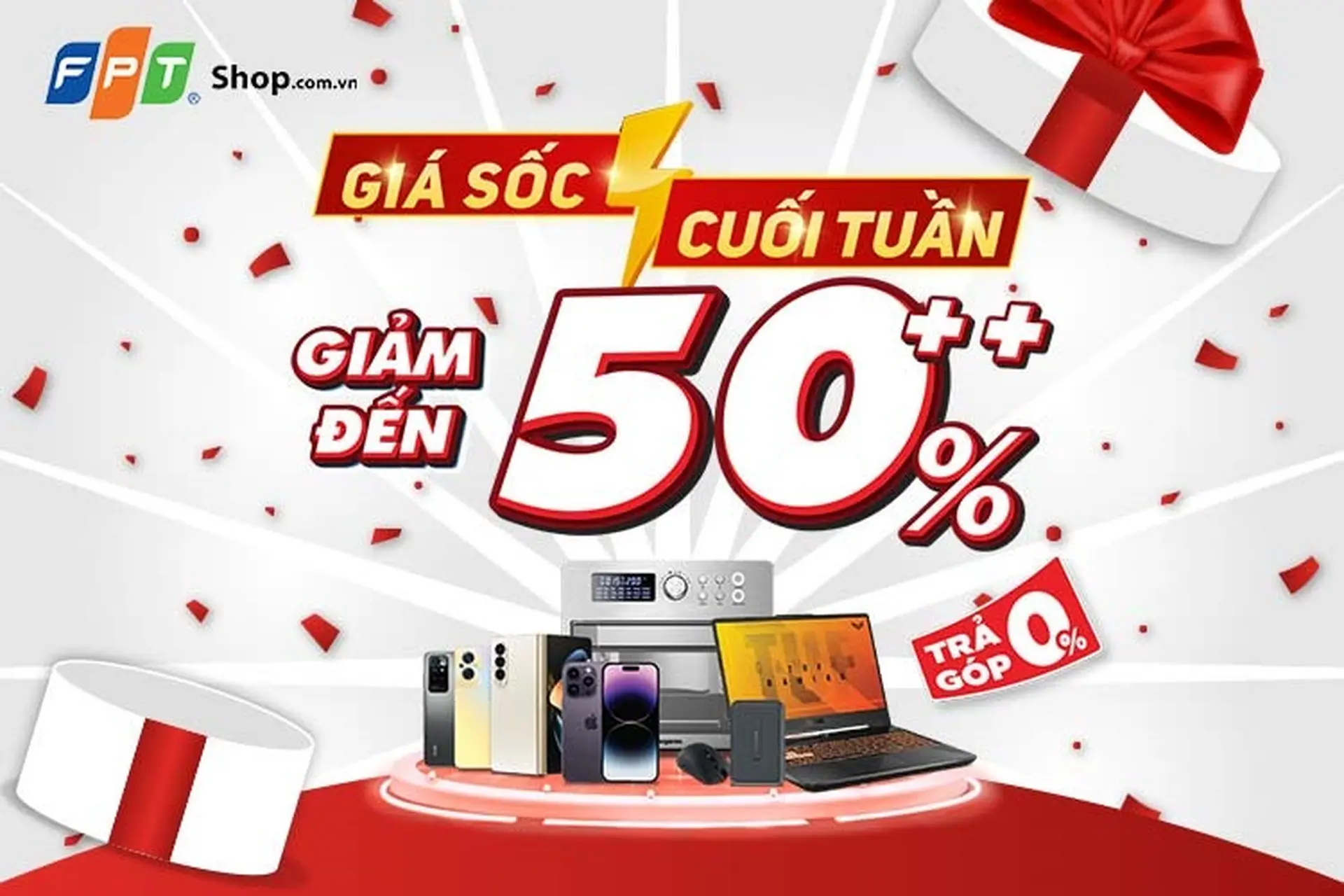 FPT Shop ưu đãi cuối tuần lên đến 54% cho nhiều sản phẩm