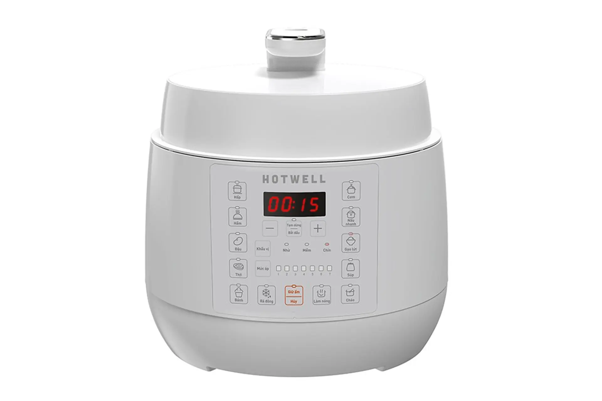 Nồi áp suất điện tử Hotwell 5 lít PE50H1 - Trắng