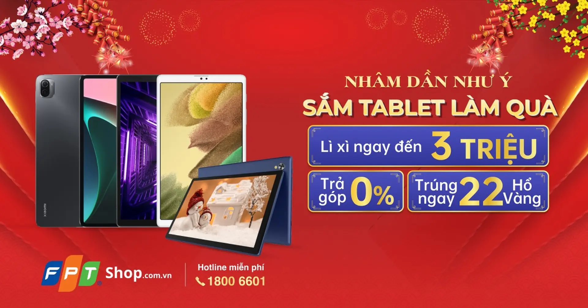 Sắm Tablet làm quà, FPT Shop lì xì đến 3 triệu