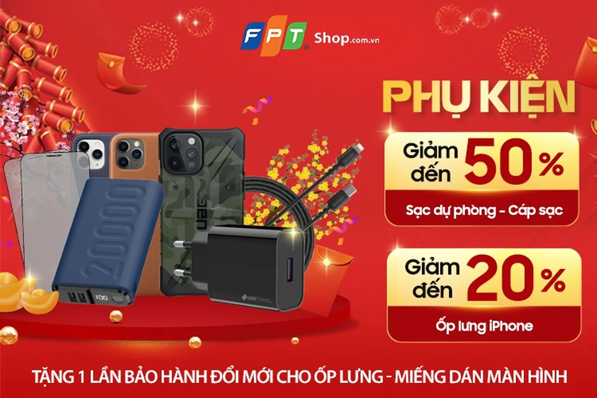 FPT Shop giảm đến 50% cho khách hàng mua phụ kiện công nghệ 