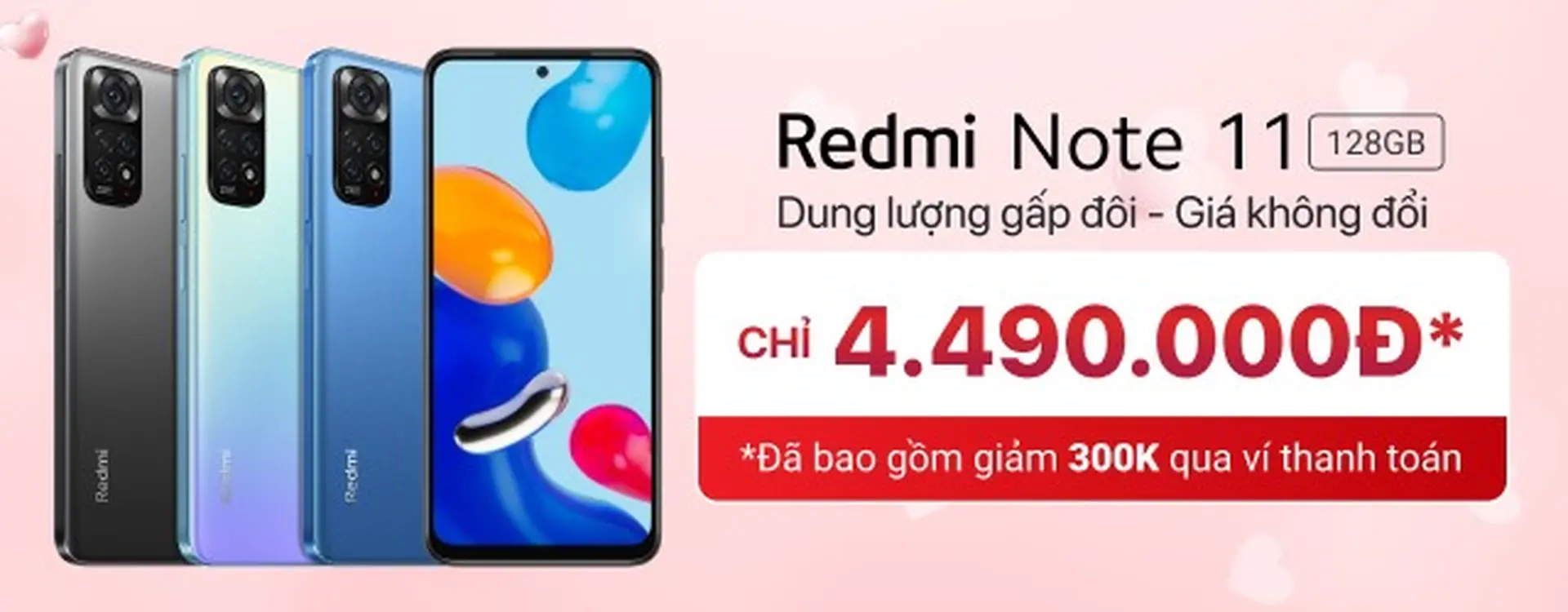 Rước ngay Redmi Note 11 bản 128GB chỉ với giá của bản 64GB tại FPT Shop