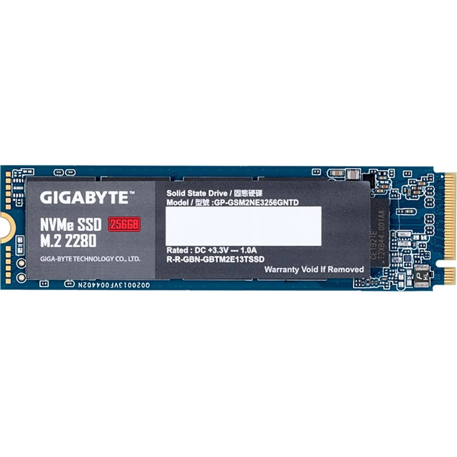 SSD Gigabyte 256 GB M.2 NVMe - Đọc: 1700 MB/s - Ghi: 1100 MB/s