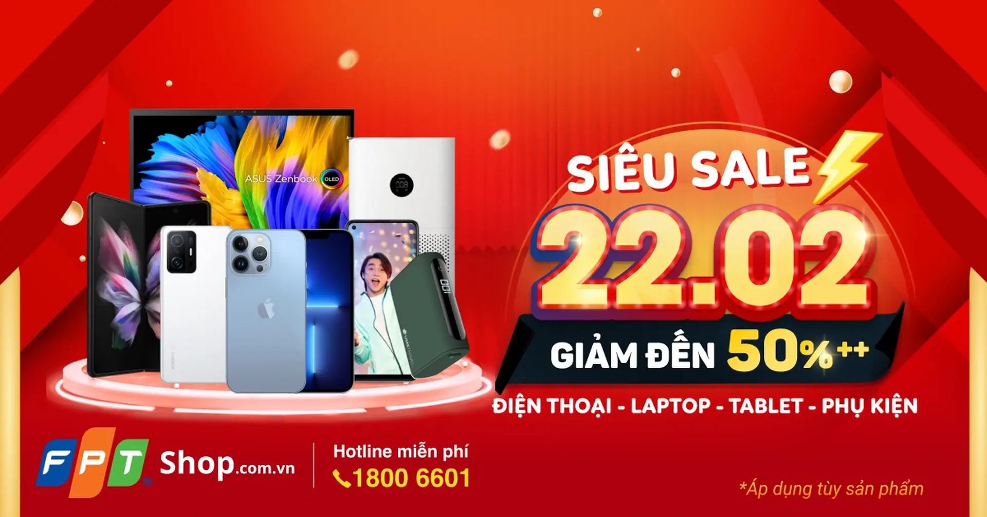 Ngày siêu đẹp, giá siêu sốc, FPT Shop giảm đến 50%++