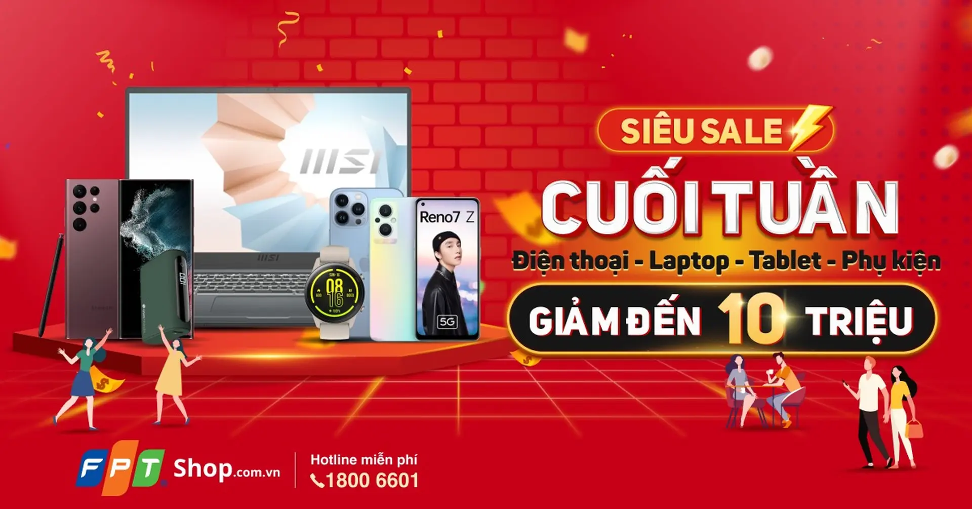 FPT Shop giảm giá đến 10 triệu và tặng loạt ưu đãi hấp dẫn đến 2 tỷ