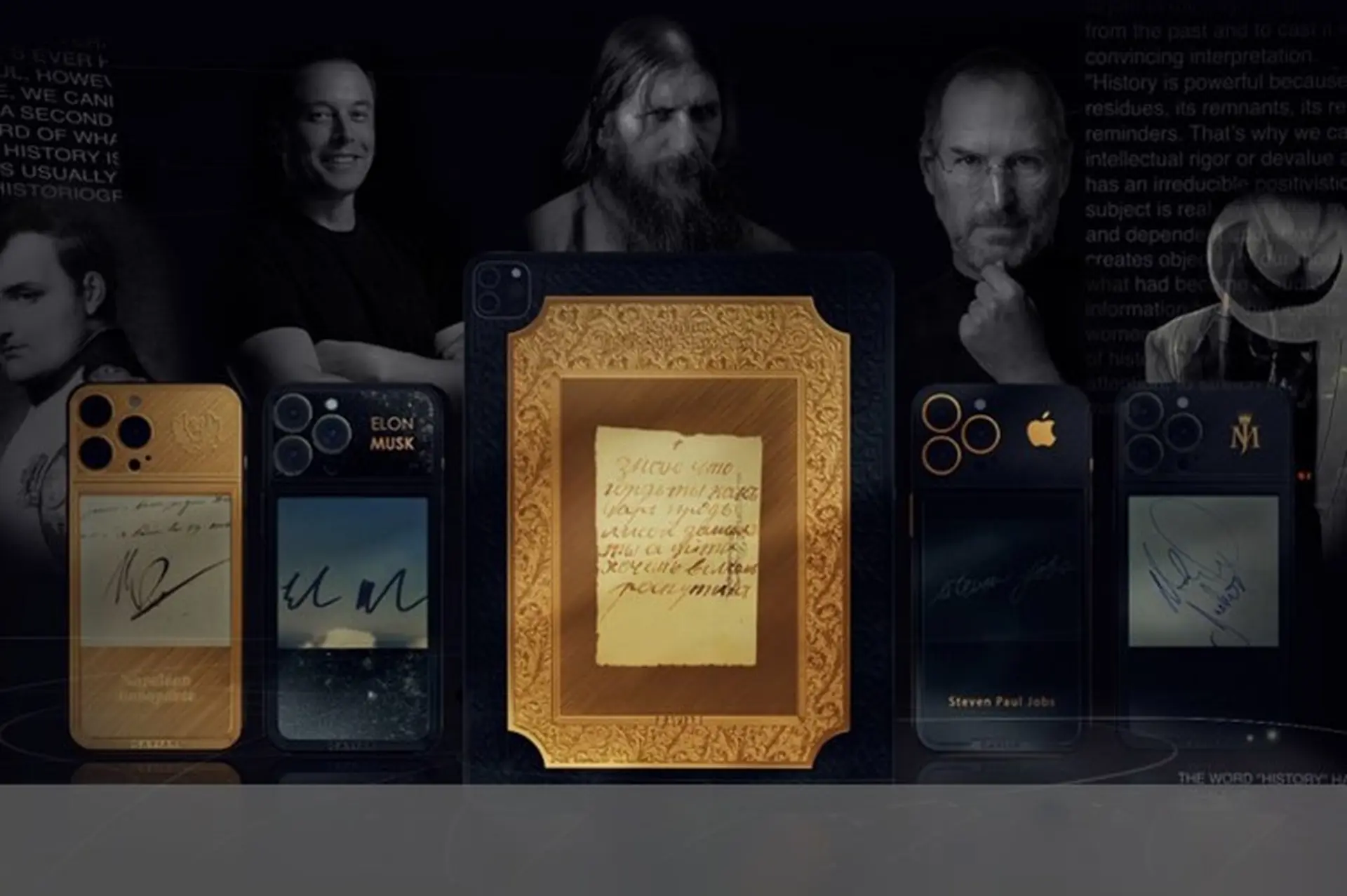 Caviar giới thiệu phiên bản iPad Pro và iPhone 13 có các chữ ký từ Elon Musk và Steve Jobs