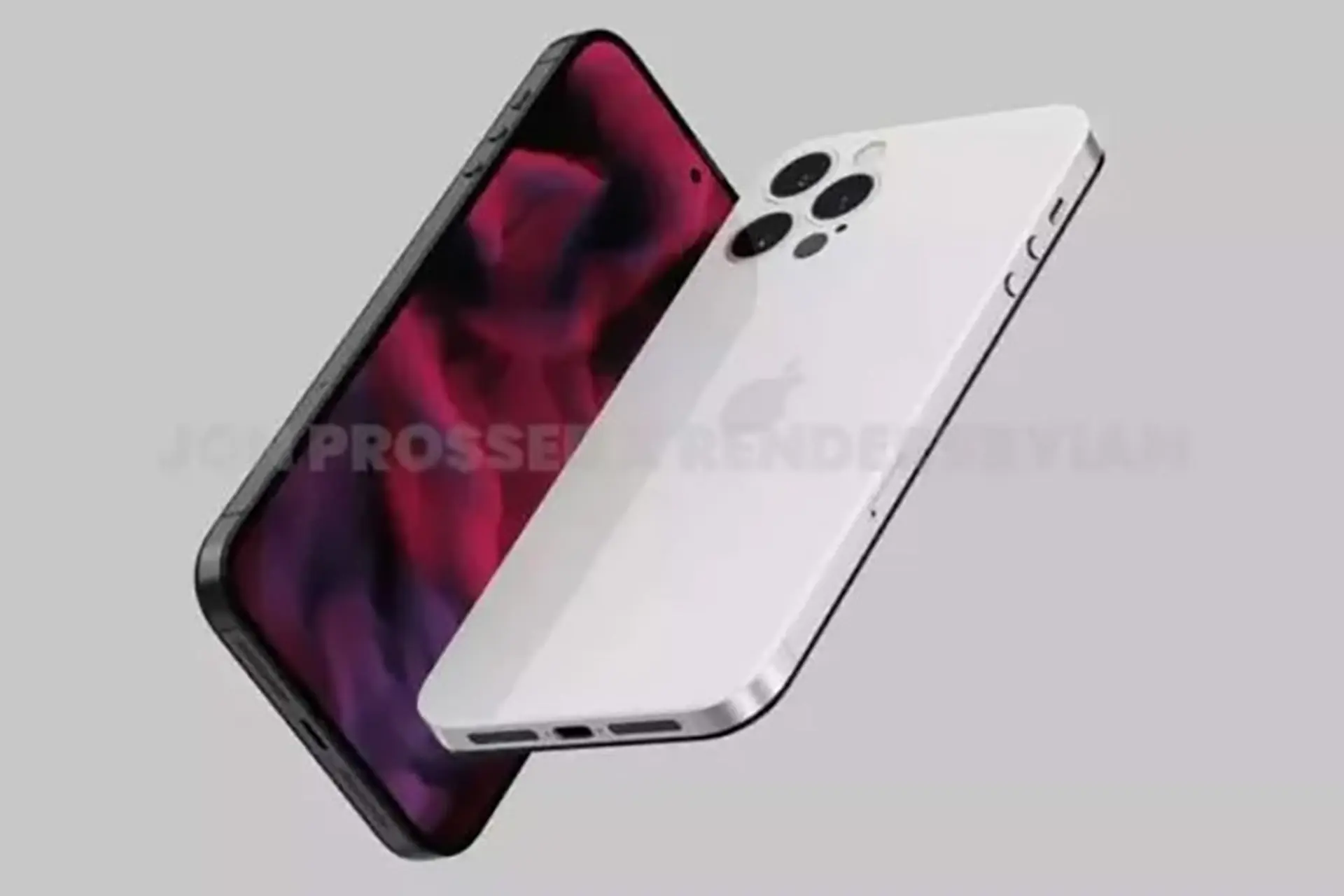 Sơ đồ thiết kế iPhone 14 Pro cho thấy thân máy và cụm camera sau dày hơn