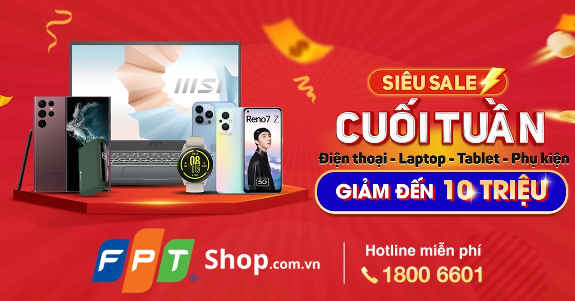Chọn mua thiết bị công nghệ tại FPT Shop, nhận ưu đãi đến 10 triệu