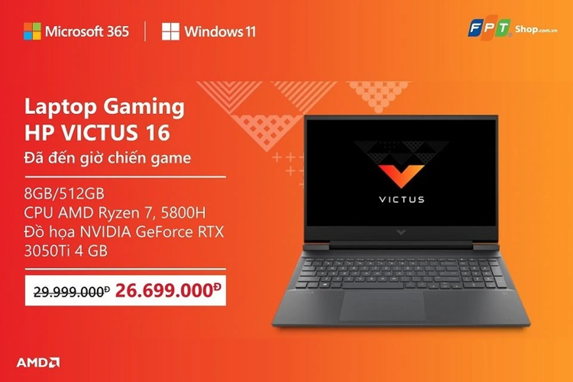 Chơi game theo cách chuyên nghiệp cùng HP Gaming Victus 16.1