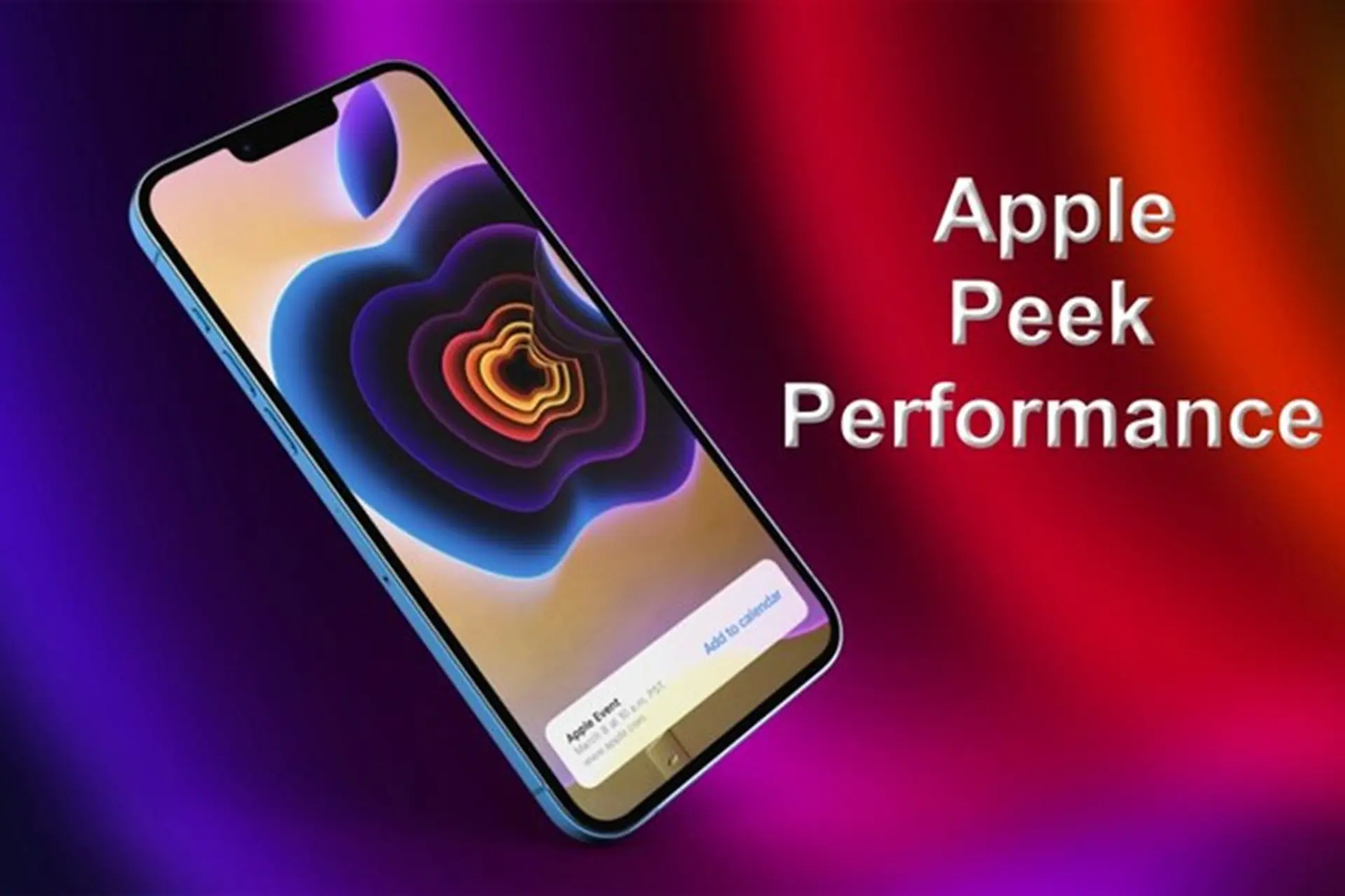 Mời tải về hình nền lấy cảm hứng từ sự kiện “Peek Performance” của Apple