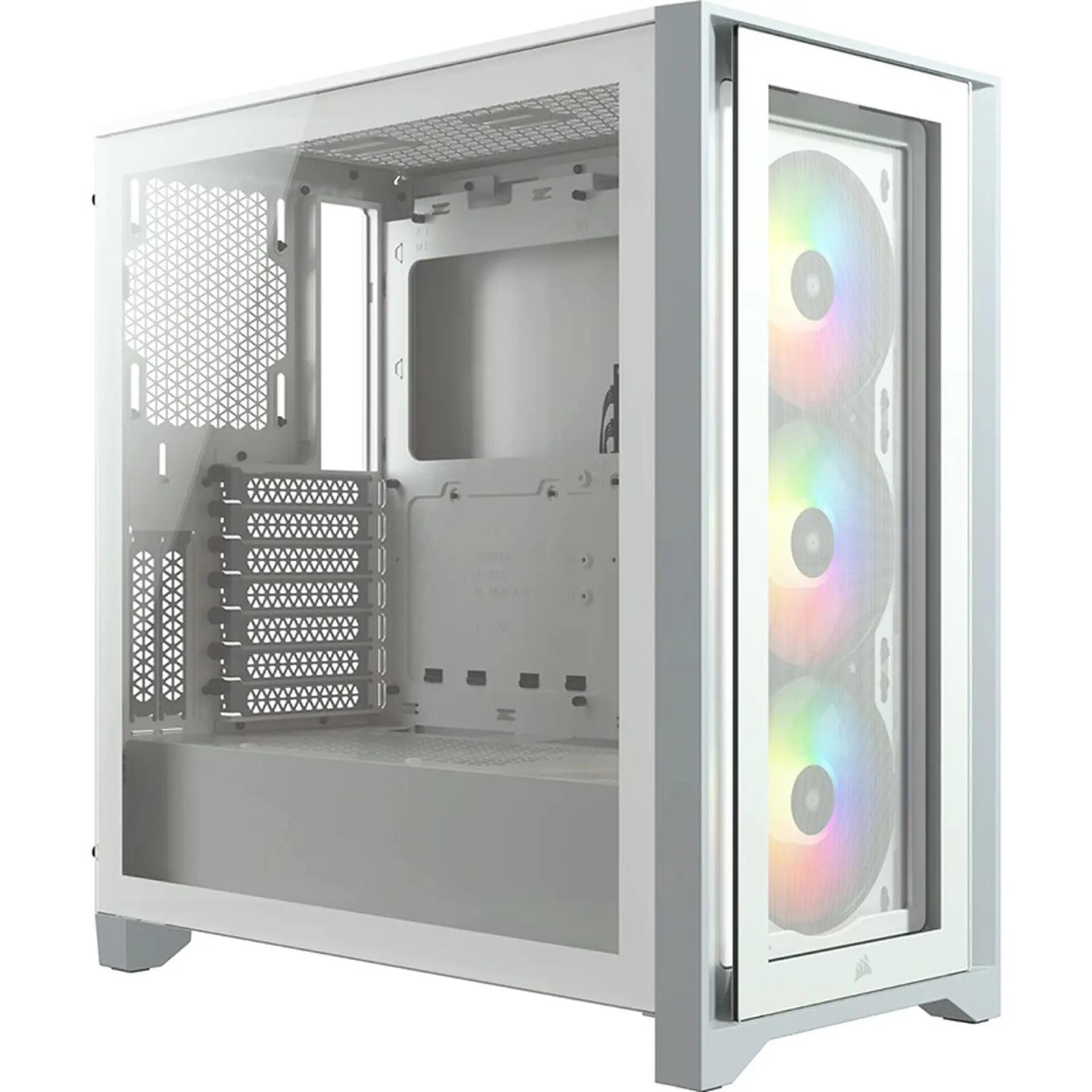 Vỏ Case Corsair iCUE 4000X RGB TG White