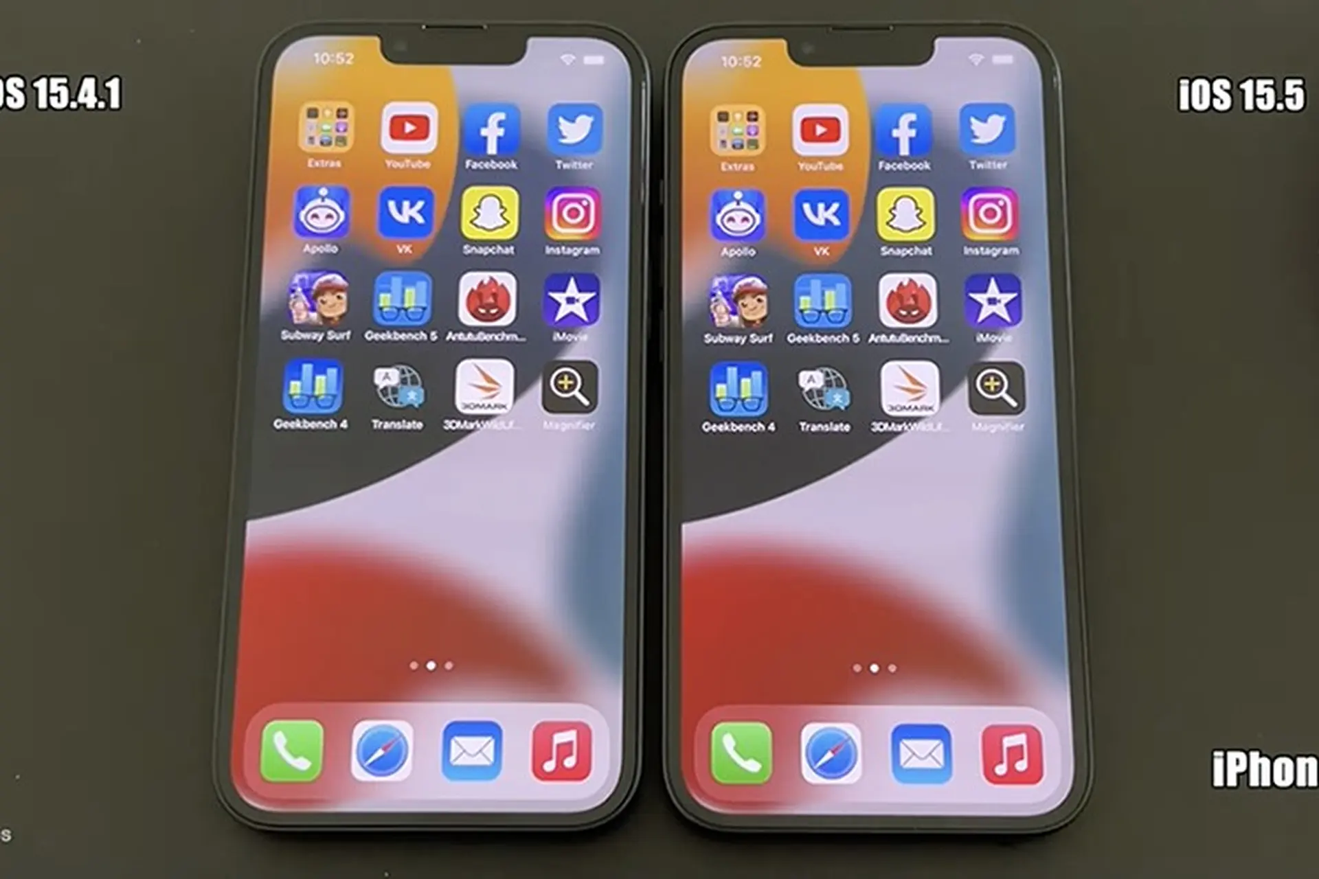 Apple có cải thiện hiệu năng iOS 15.5 so với iOS 15.4.1?