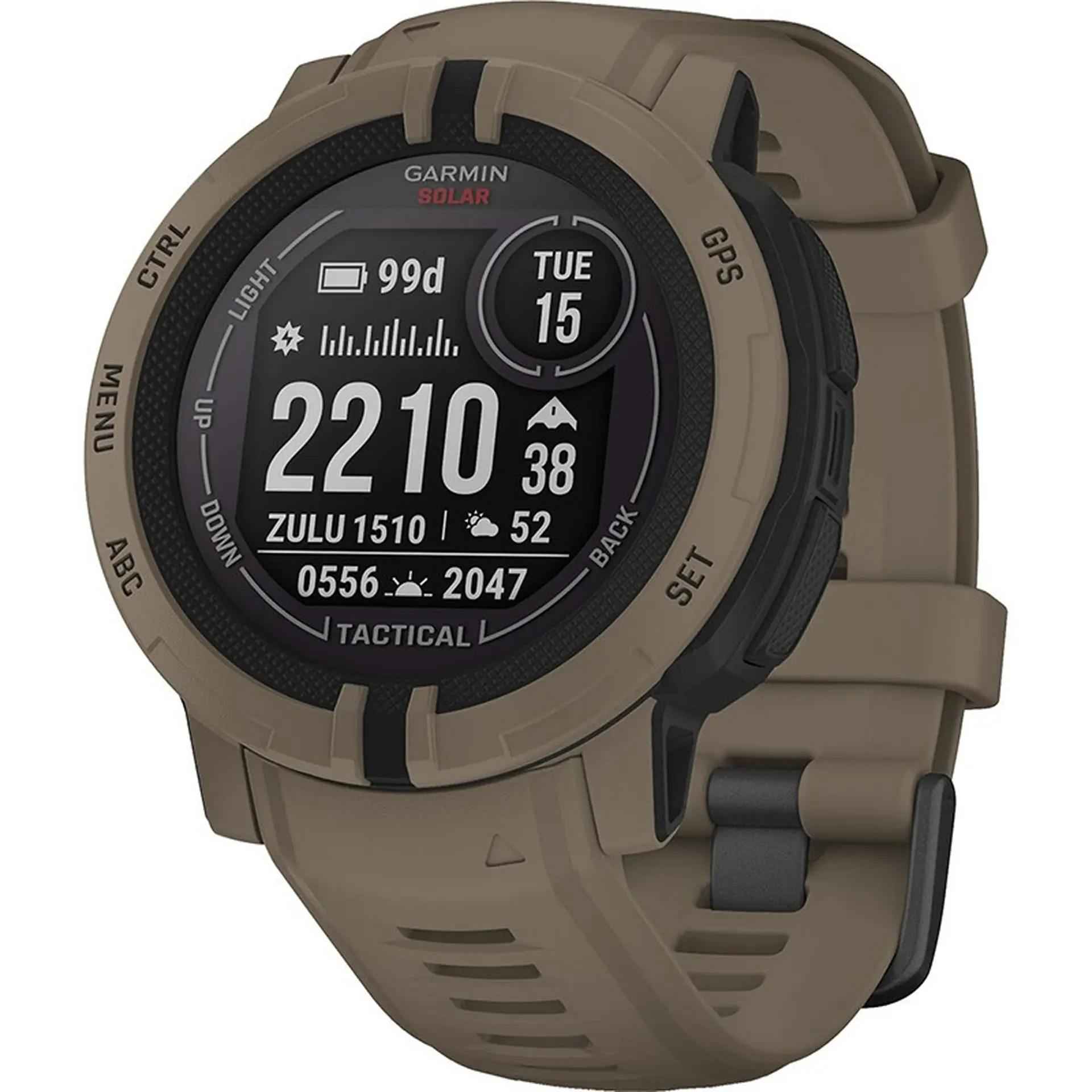 Đồng hồ thông minh Garmin Instinct 2, Solar, Phiên bản Tactical