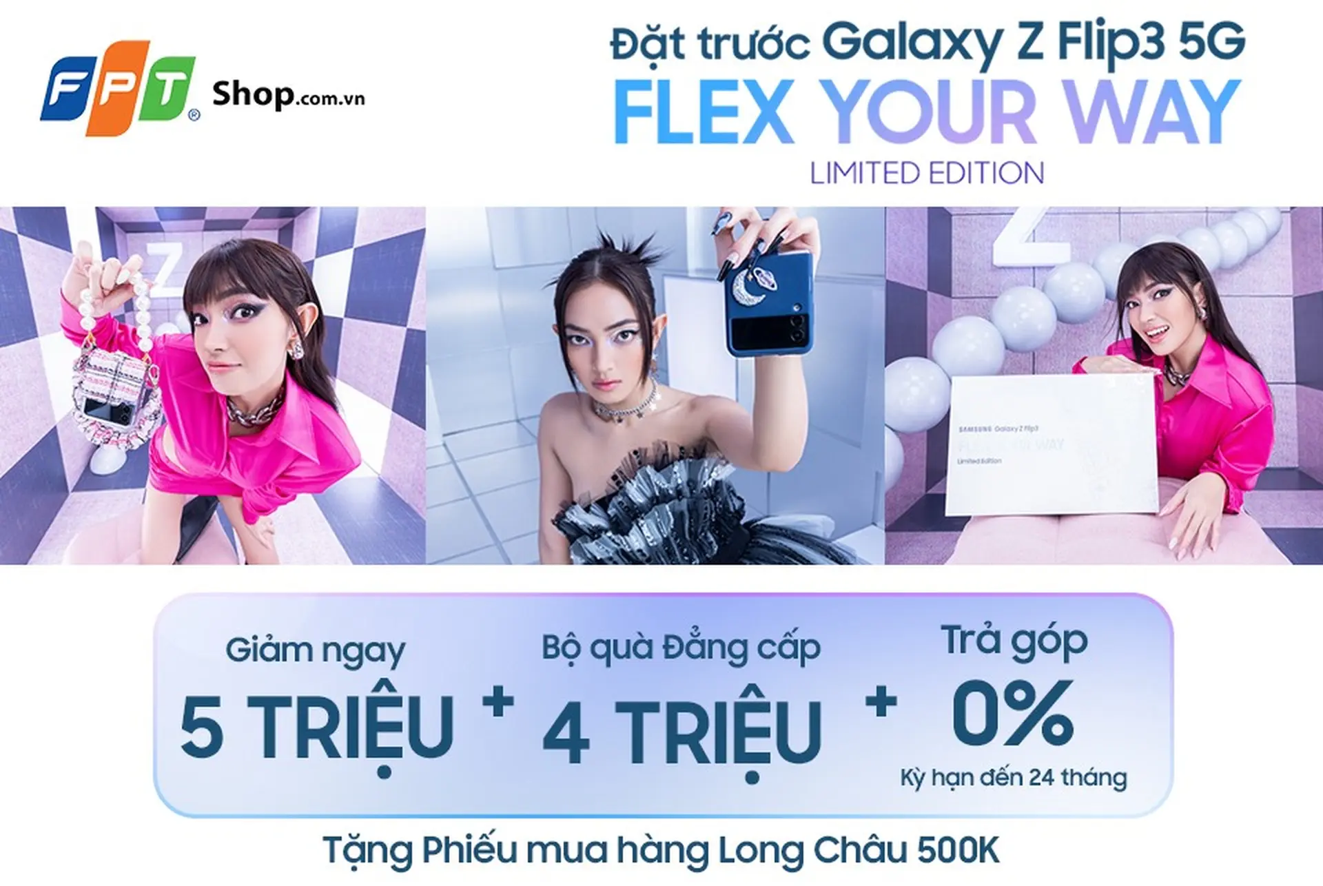 FPT Shop ưu đãi đến 9,5 triệu cho Galaxy Z Flip3 5G phiên bản giới hạn
