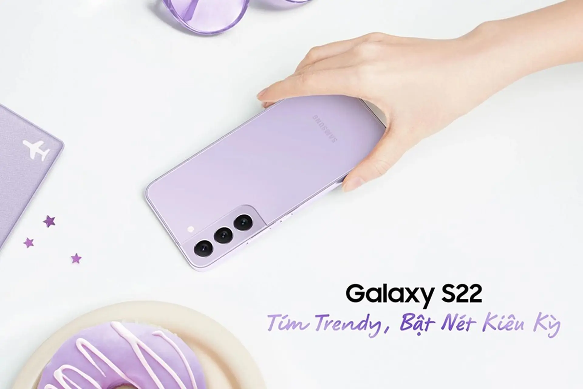 Samsung ra mắt Galaxy S22 phiên bản Tím trendy và sang chảnh