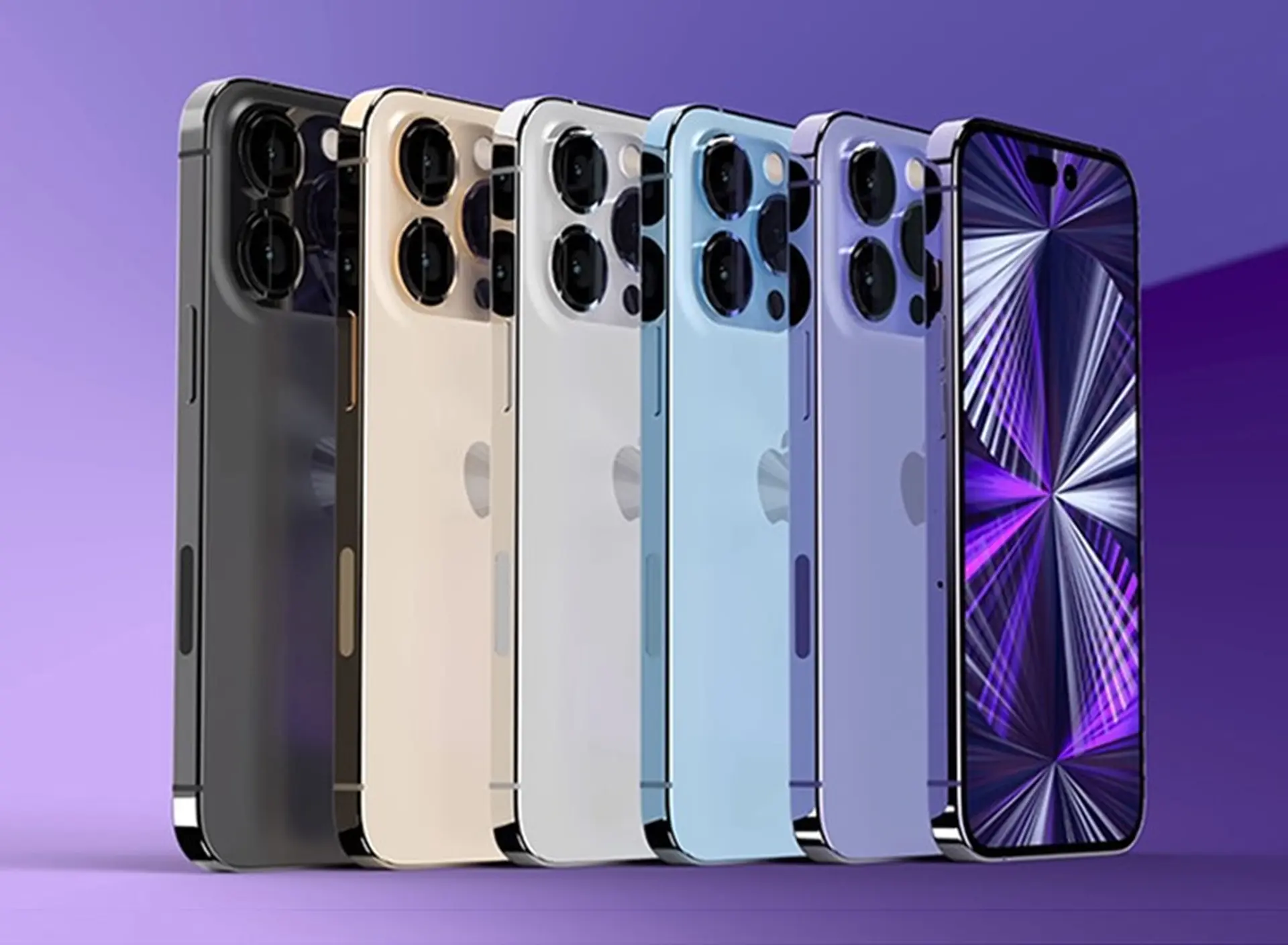 Thiết kế iPhone 14: Màn hình viên thuốc, camera lớn, màu tím rất đáng tiền