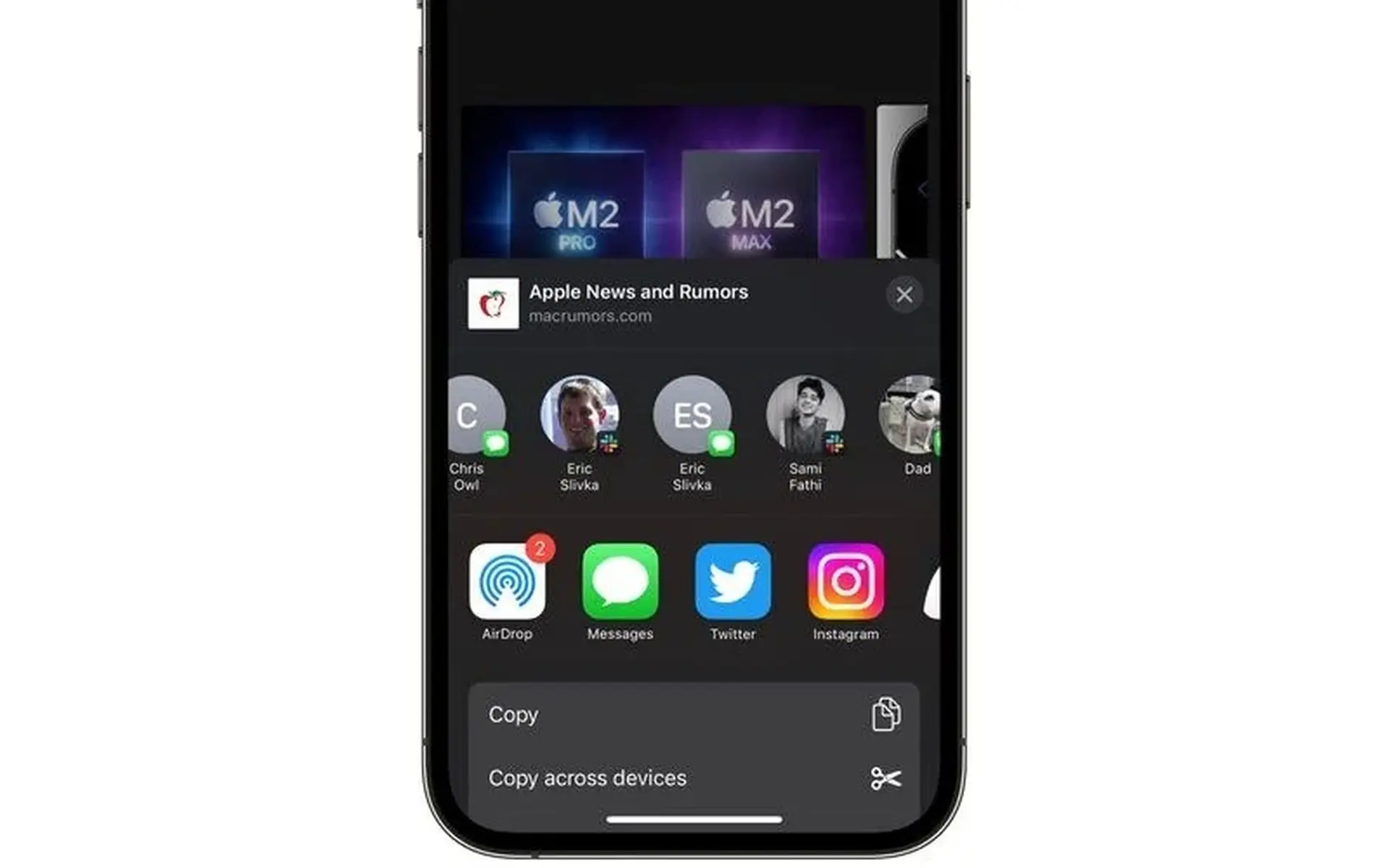 Cách xóa liên hệ không mong muốn ra khỏi Bảng chia sẻ của iOS/iPadOS