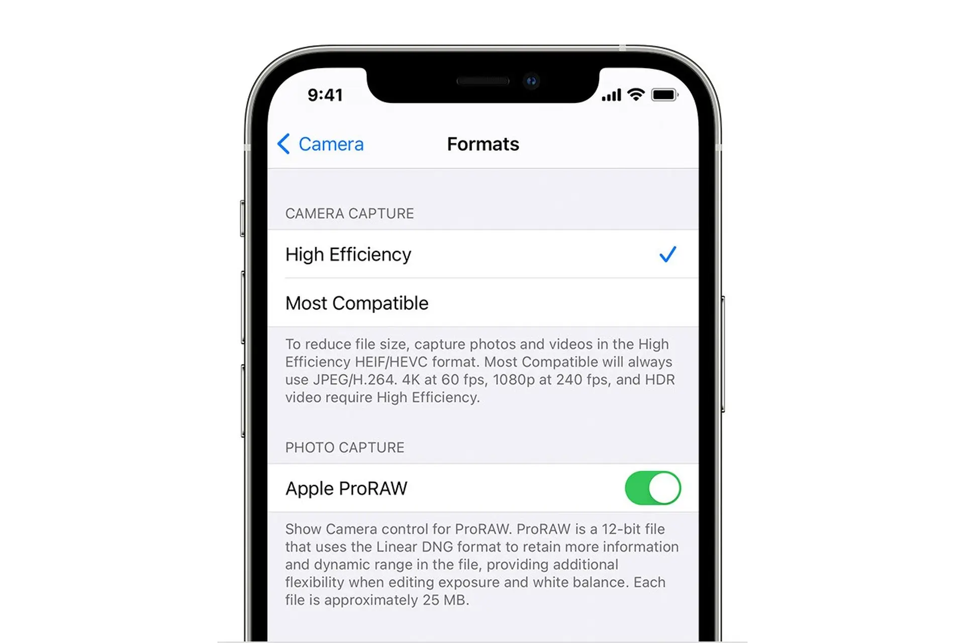 Tìm hiểu về các định dạng ảnh, video trên iPhone: JPEG, HEIF, HEIC, ProRAW, HEVC, AVC