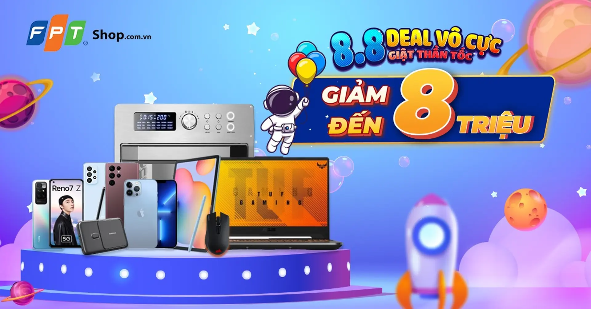 HOT: Nhiều sản phẩm công nghệ giảm ‘sâu’ đến 8 triệu tại FPT Shop 