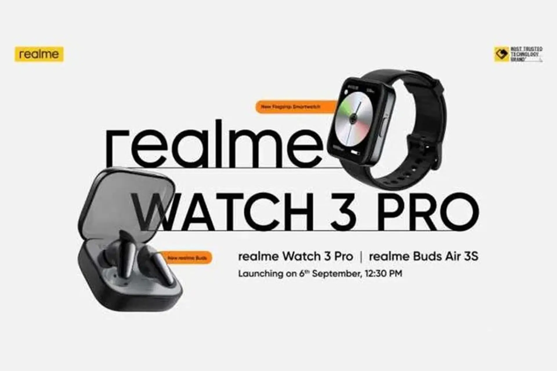 Realme Buds Air 3S và Realme Watch 3 Pro sẽ ra mắt vào ngày 6/9