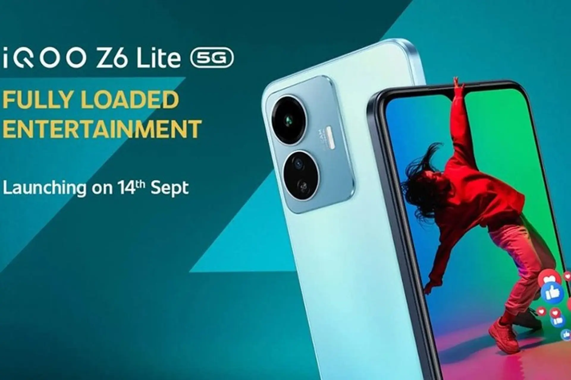 Vivo iQOO Z6 Lite 5G sẽ ra mắt vào ngày 14 tháng 9
