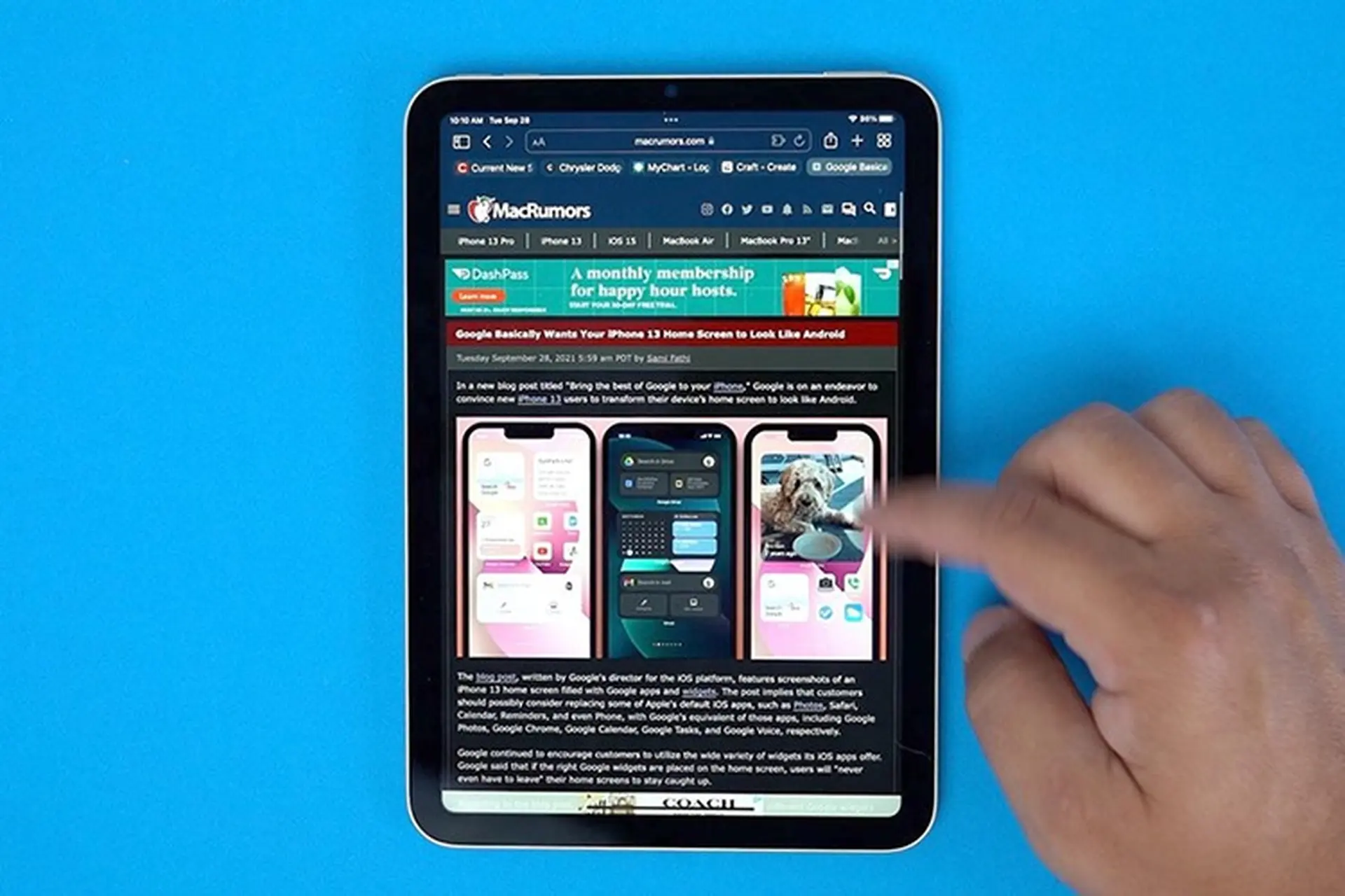 Apple sẽ không trang bị màn hình Promotion 120Hz cho iPad mini 7