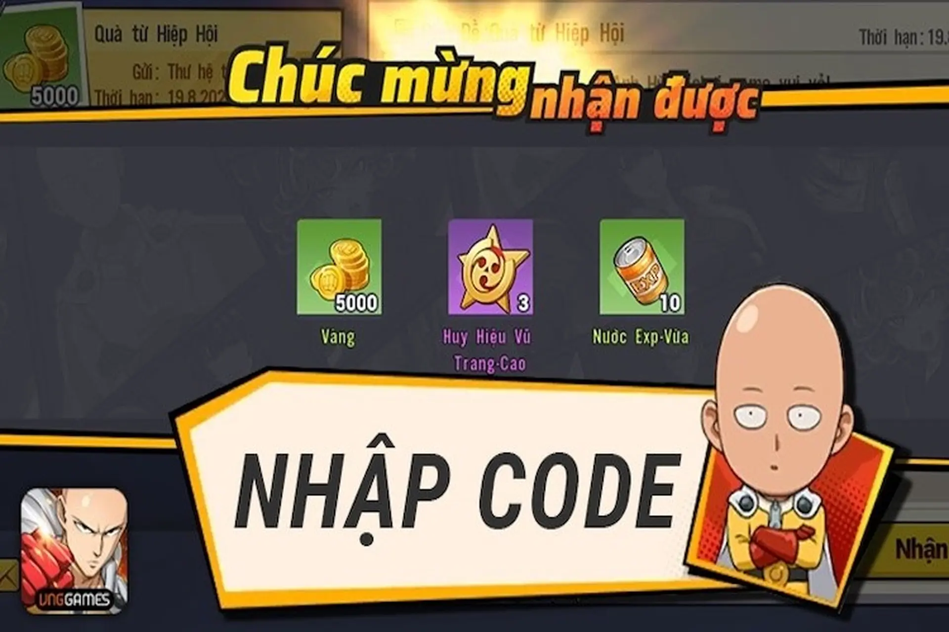 Tổng hợp full code One Punch Man The Strongest VNG mới nhất 06/2026 và hướng dẫn cách nhập