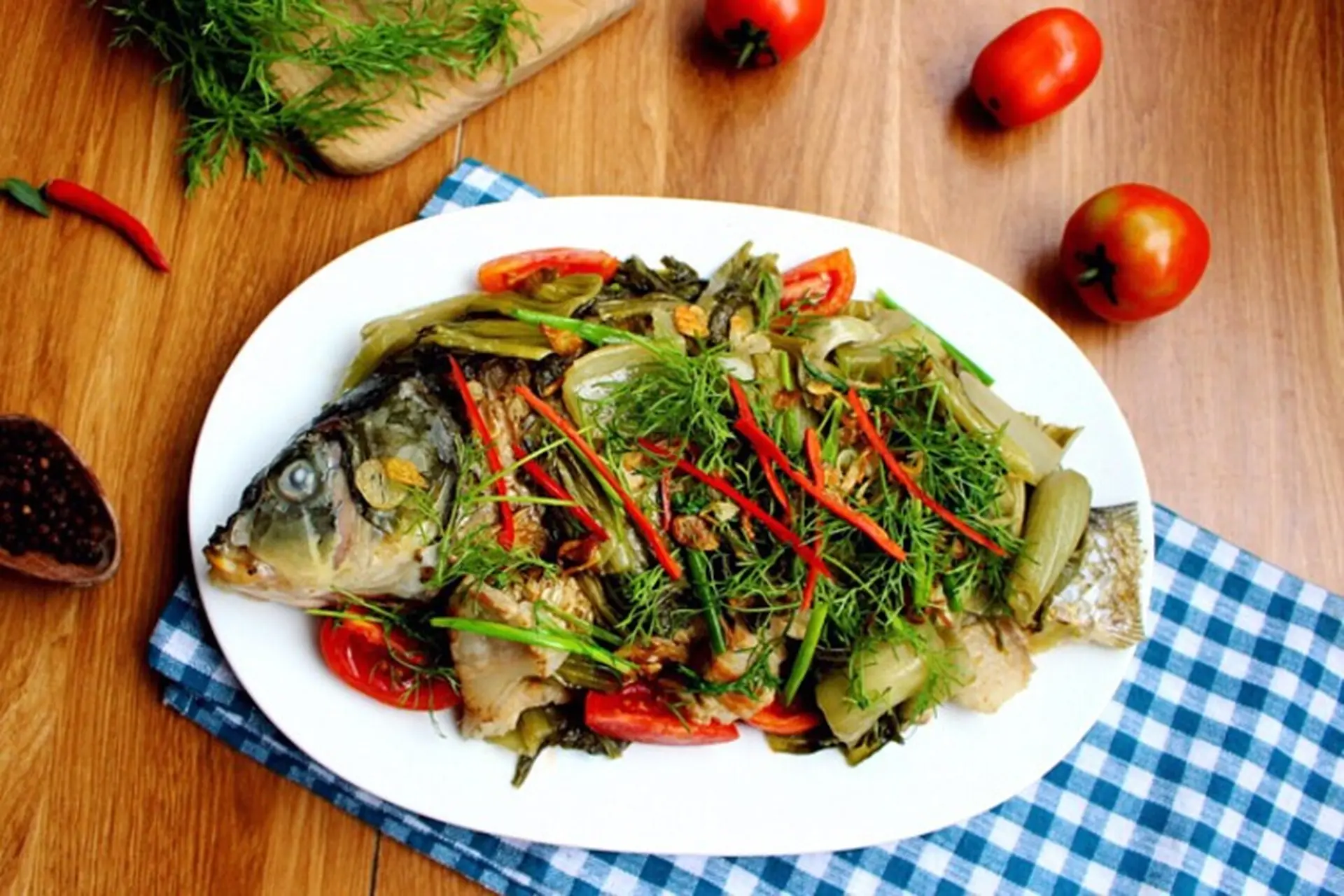 Công thức làm cá chép om dưa đậm đà đưa cơm, ai cũng mê