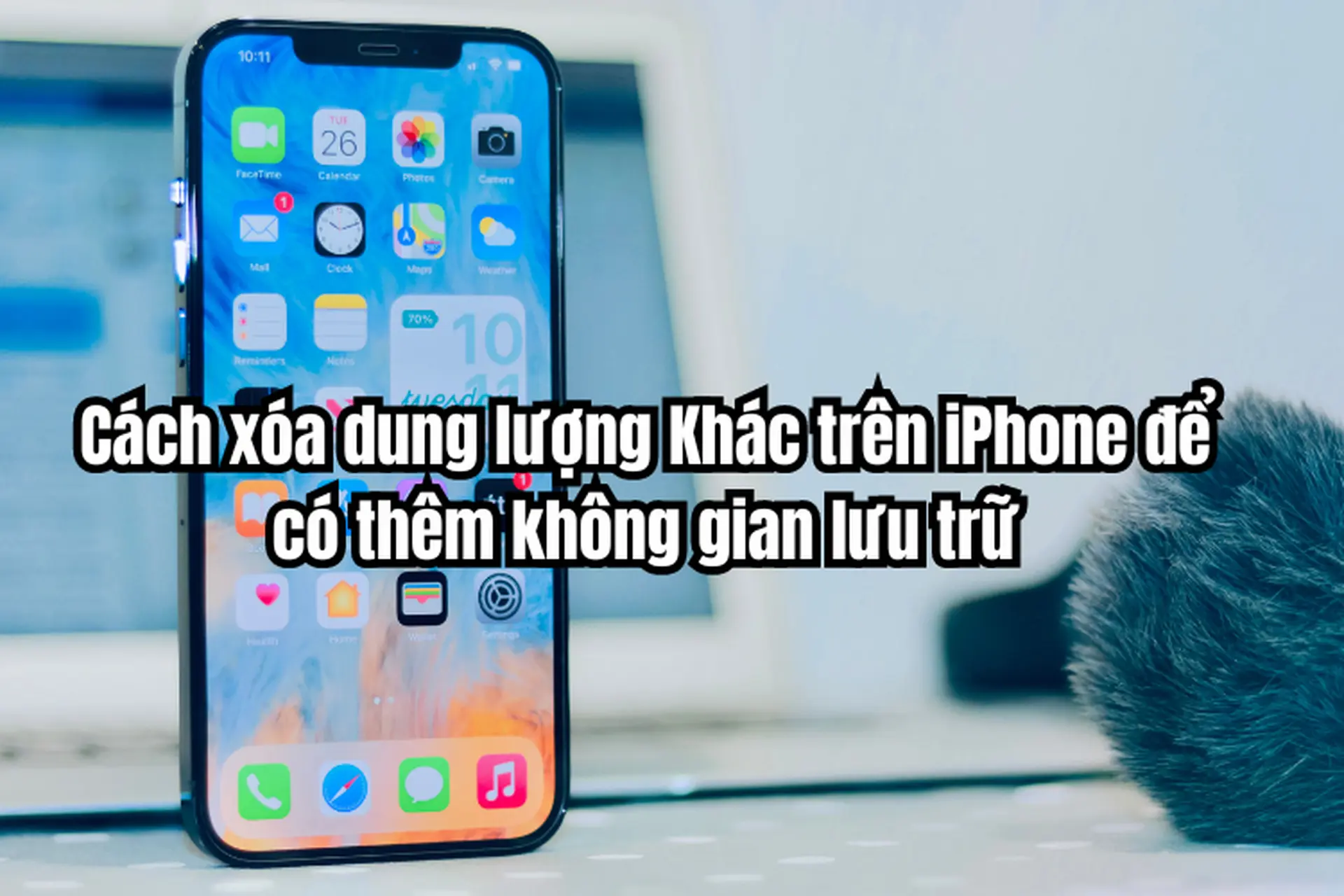 Cch xa dung lng Khc trn iPhone  thm khng gian lu tr