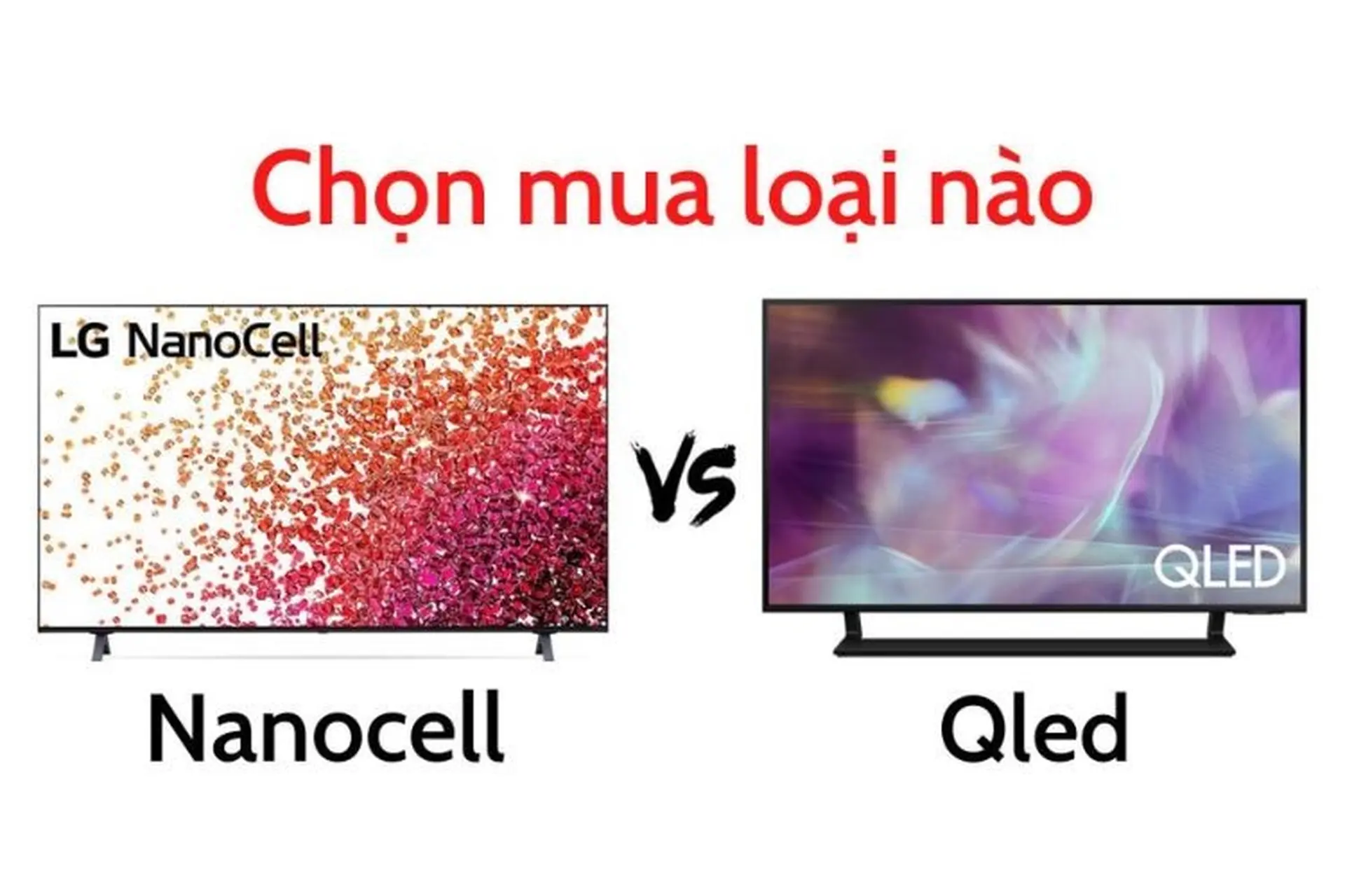 So sánh sự khác biệt giữa tivi Nanocell và QLED. Nên lựa chọn loại nào cho gia đình? sẽ tốt hơn