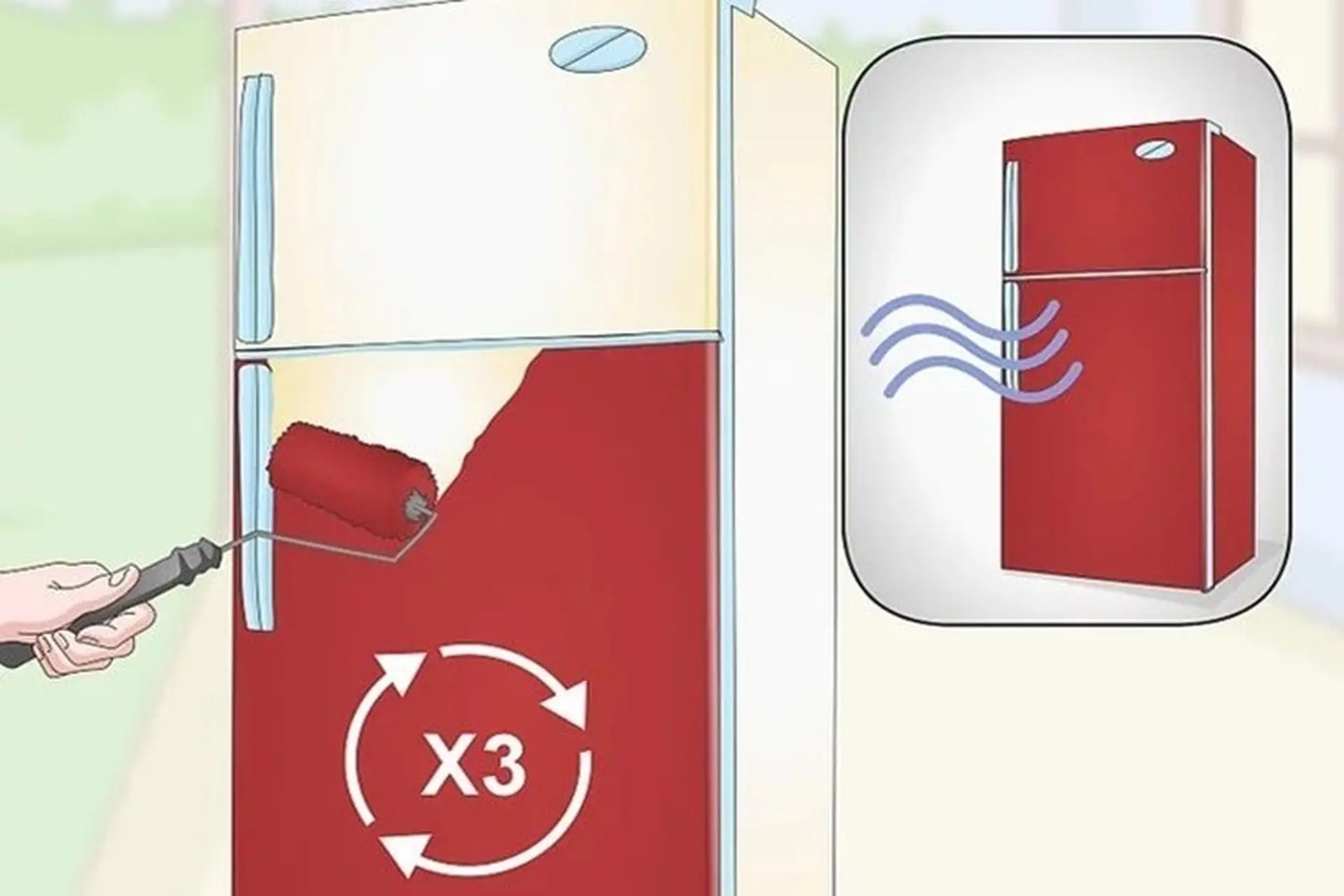 Cách sơn lại tủ lạnh như mới với sơn phun và sơn thường đơn giản ai cũng làm được