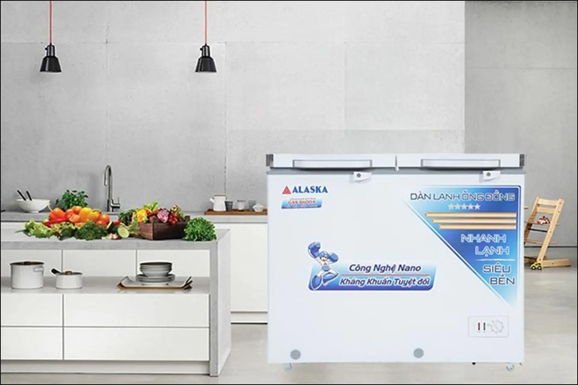 Tổng hợp kích thước tủ đông Alaska thông dụng và hướng dẫn chọn mua dựa theo nhu cầu