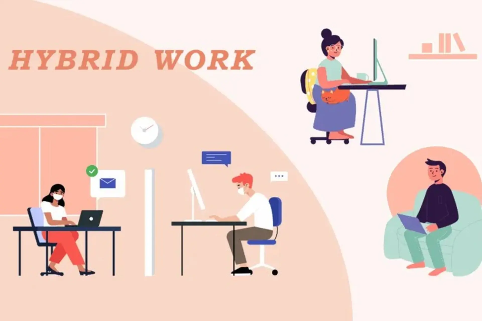 Hybrid work là gì? Lợi ích của mô hình làm việc hybrid work mà bạn cần biết