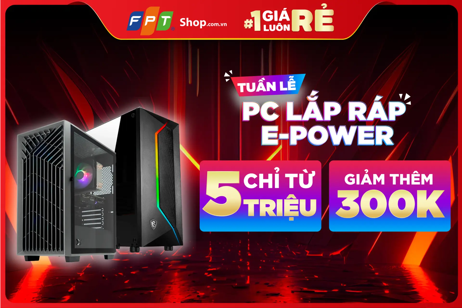 Tuần lễ PC: PC Lắp ráp E-Power giá luôn rẻ chỉ từ 5.000.000 đồng