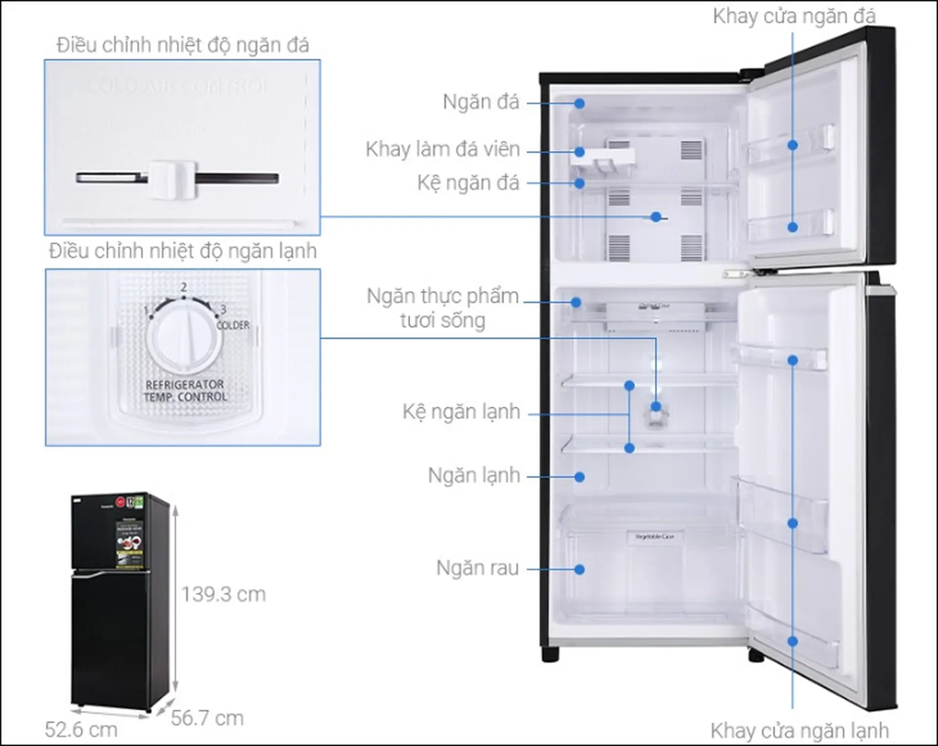 Một số lưu ý về kích thước tủ lạnh để tối ưu hóa không gian bếp của bạn!