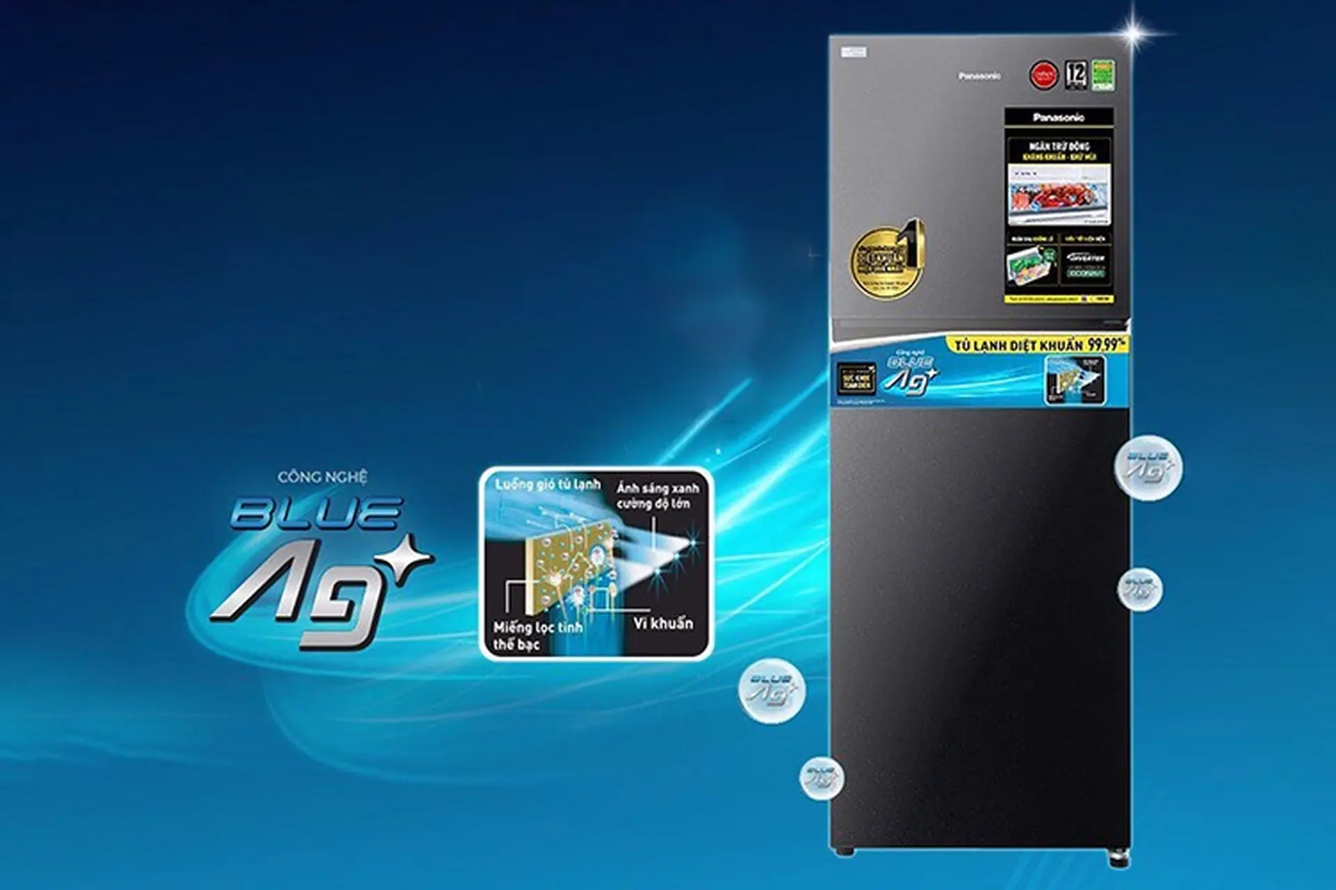 Công nghệ Blue Ag+ trên tủ lạnh Panasonic là gì? Cơ chế hoạt động và hiệu quả ra sao?