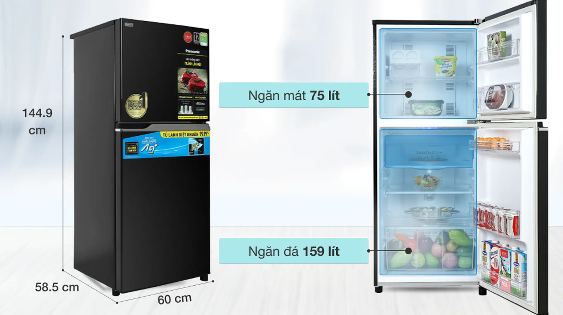Đánh giá tủ lạnh Panasonic dòng NR-TV261 hiệu suất vượt trội cùng thiết kế tiện ích