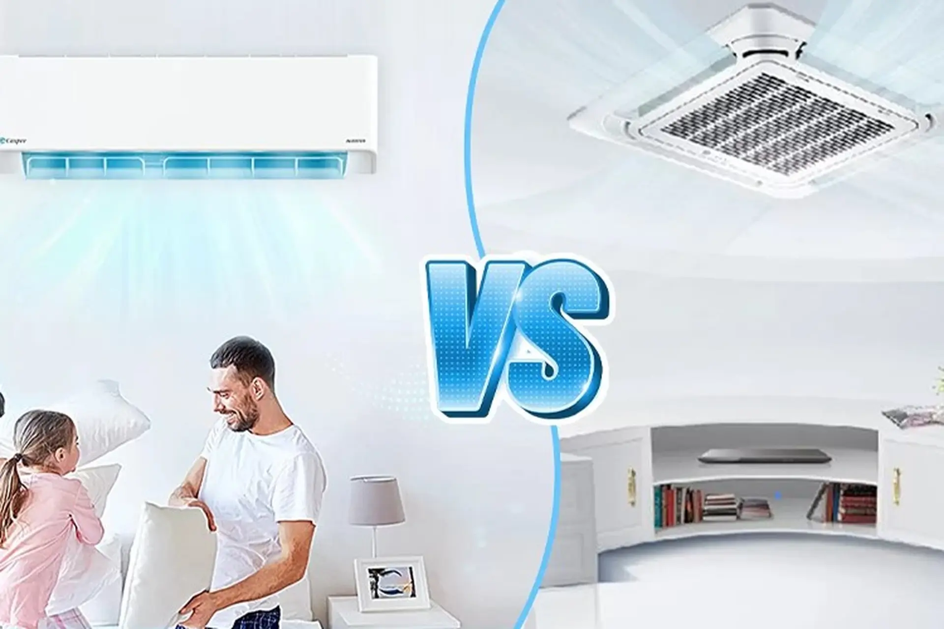 So sánh máy lạnh giấu trần và máy lạnh treo tường? Nên chọn loại nào cho không gian sống?