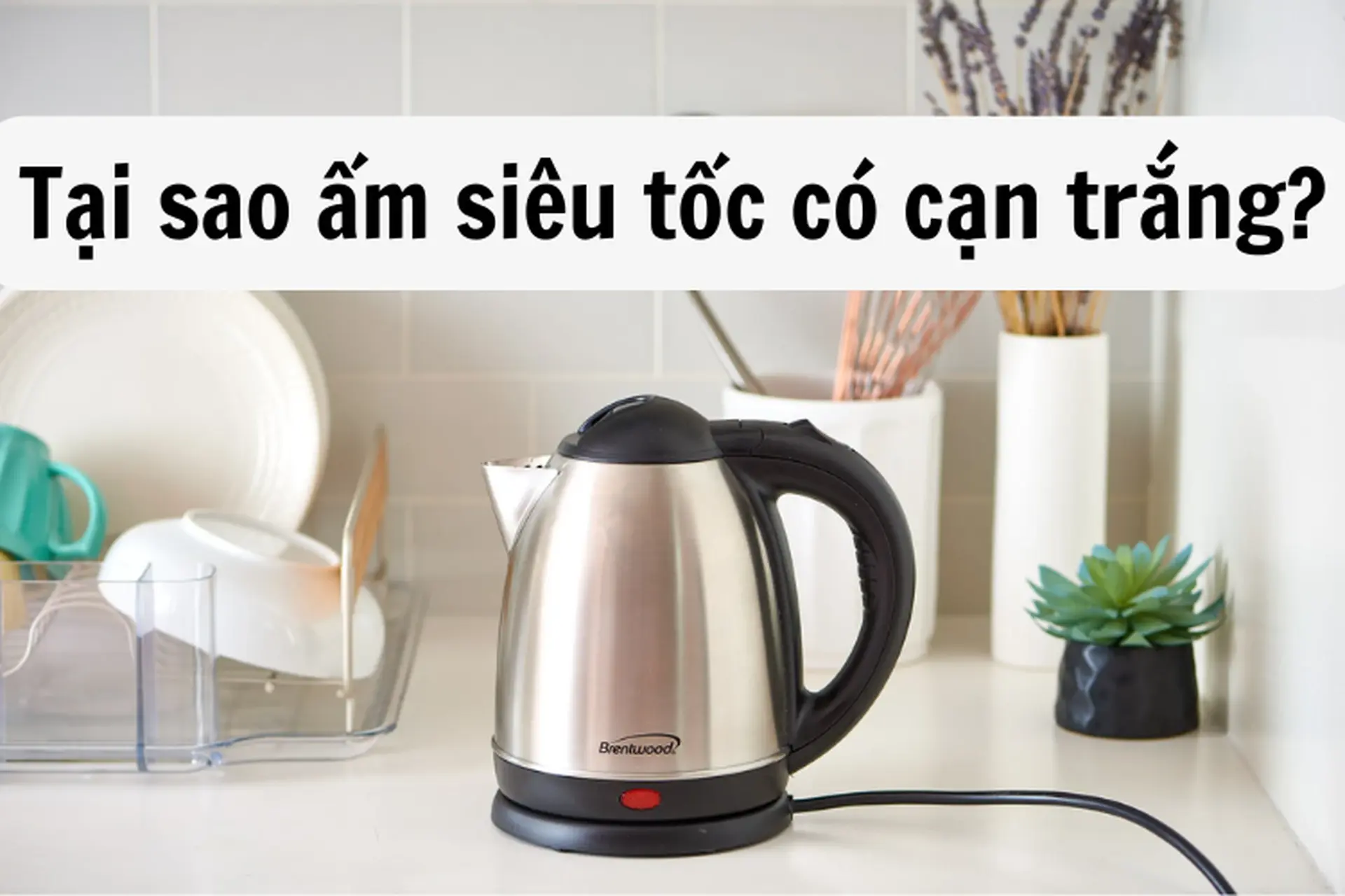 Tại sao ấm siêu tốc có cặn trắng? Cách khắc phục tình trạng đóng cặn trong ấm siêu tốc