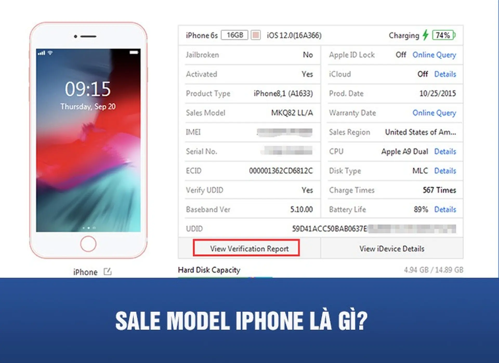 Sales model iPhone là gì? Giải mã ý nghĩa các thông số quan trọng để check iPhone
