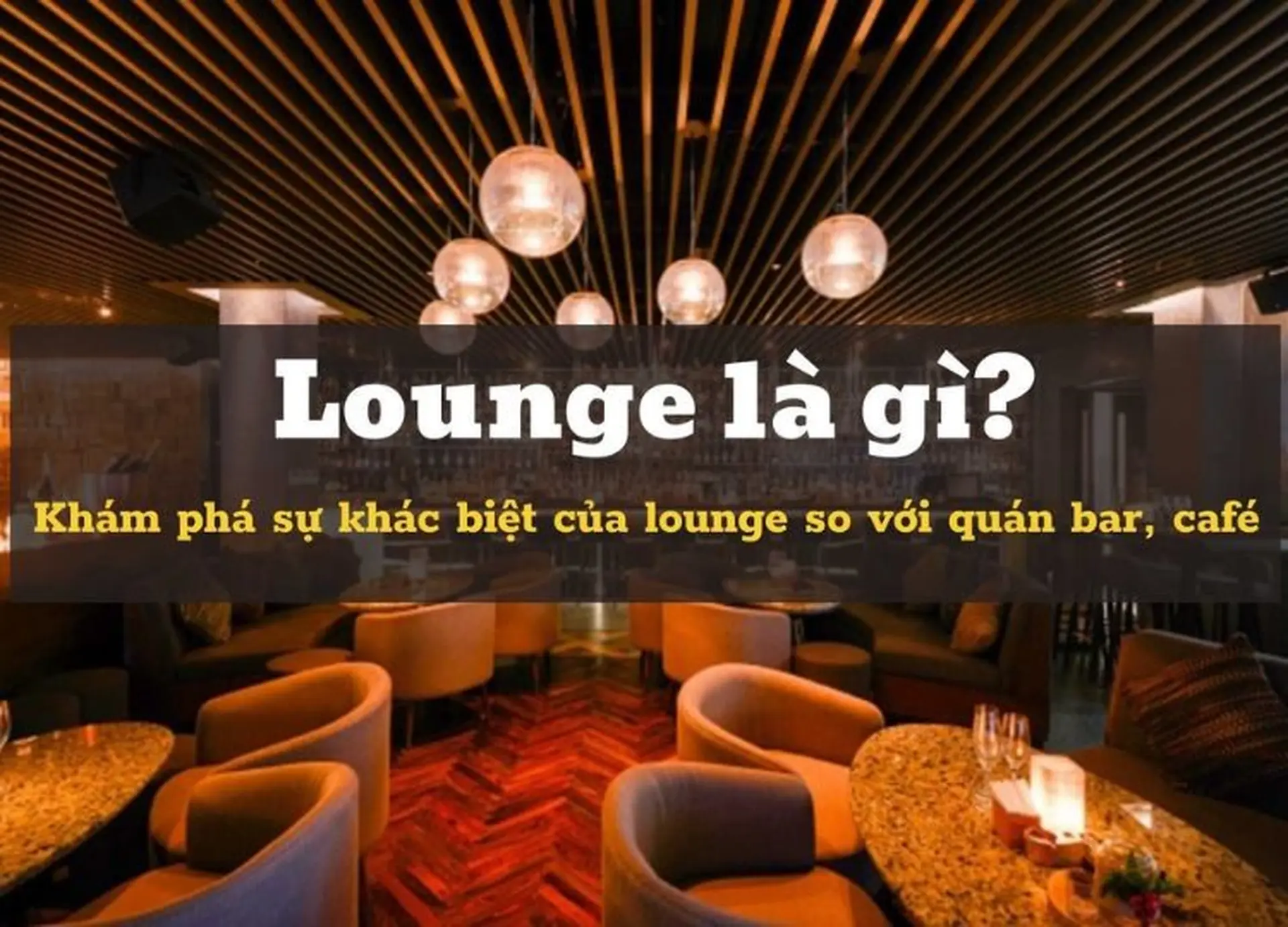 Lounge là gì? Cách phân biệt hai mô hình kinh doanh Lounge và Bar đơn giản nhất 