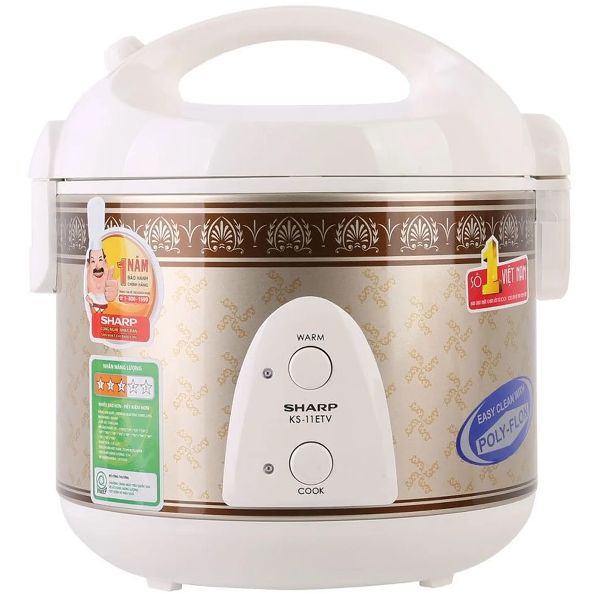 Nồi cơm điện Sharp 1 lít KS-11ETV "RB"