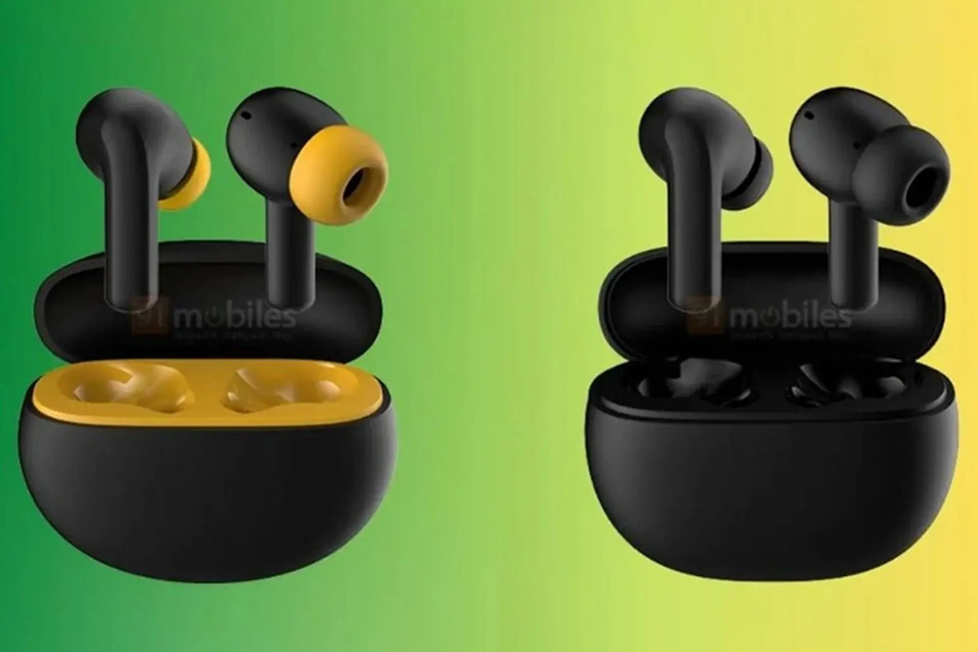 Rò rỉ ảnh render sắc nét của Xiaomi POCO Pods và Redmi Buds 4 Active