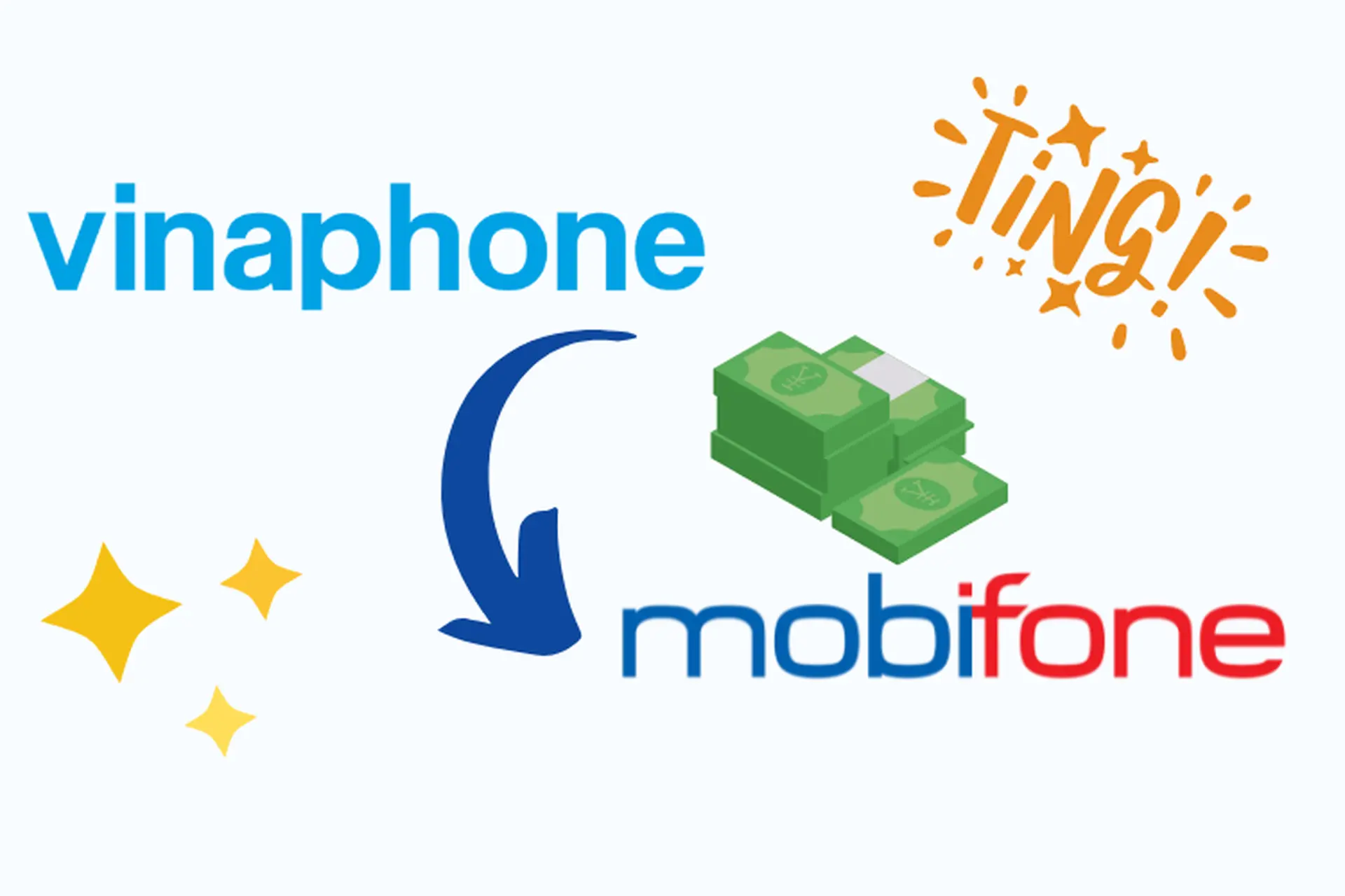 Có thể bắn tiền từ mạng Vinaphone sang Mobifone, Viettel không? 