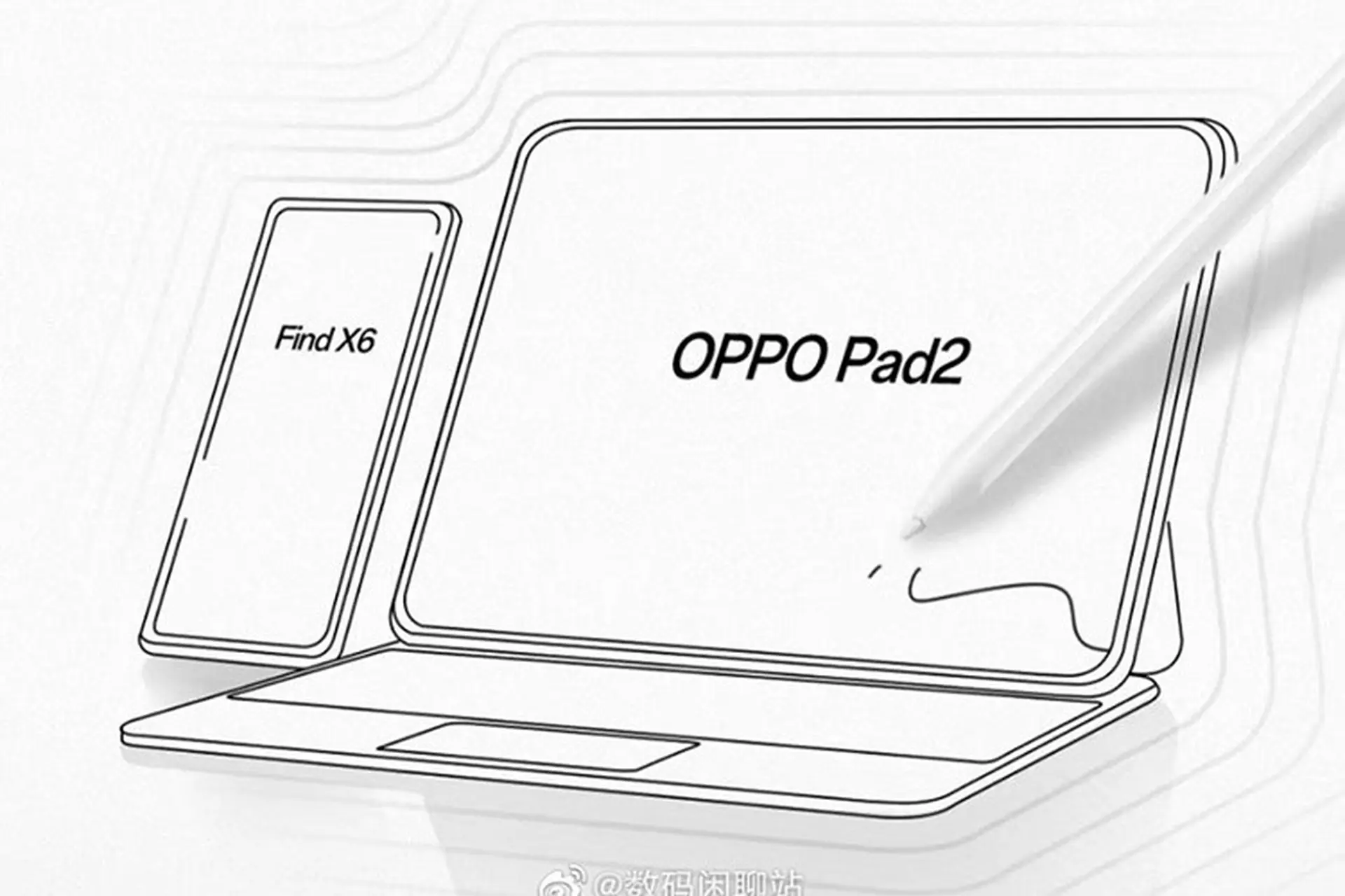 OPPO Pad 2 lộ sơ đồ thiết kế, xác nhận hỗ trợ bàn phím và bút stylus