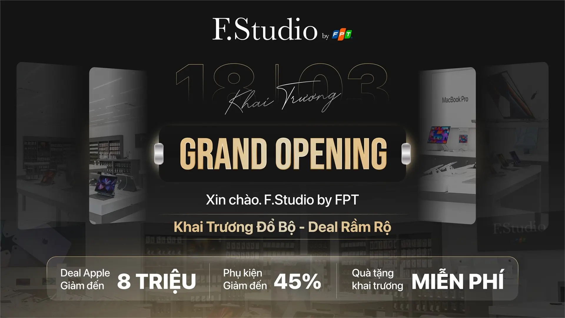 Miễn phí miếng dán màn hình, phụ kiện giảm đến 45%, siêu deal Apple đến 8 triệu tại tuần lễ khai trương